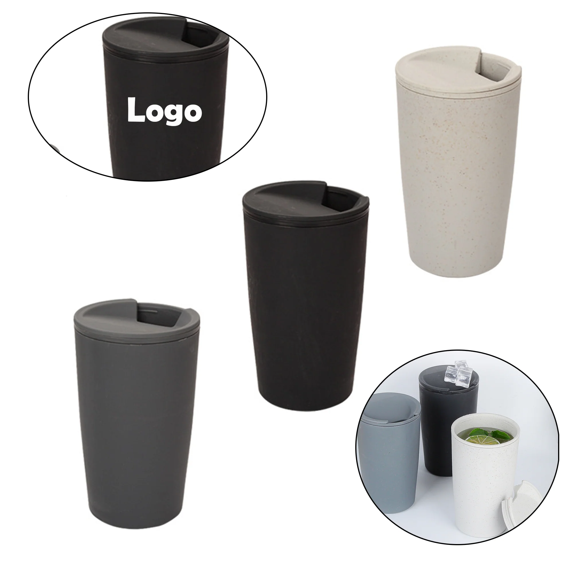 Wheat Straw Plastic Coffee Cup