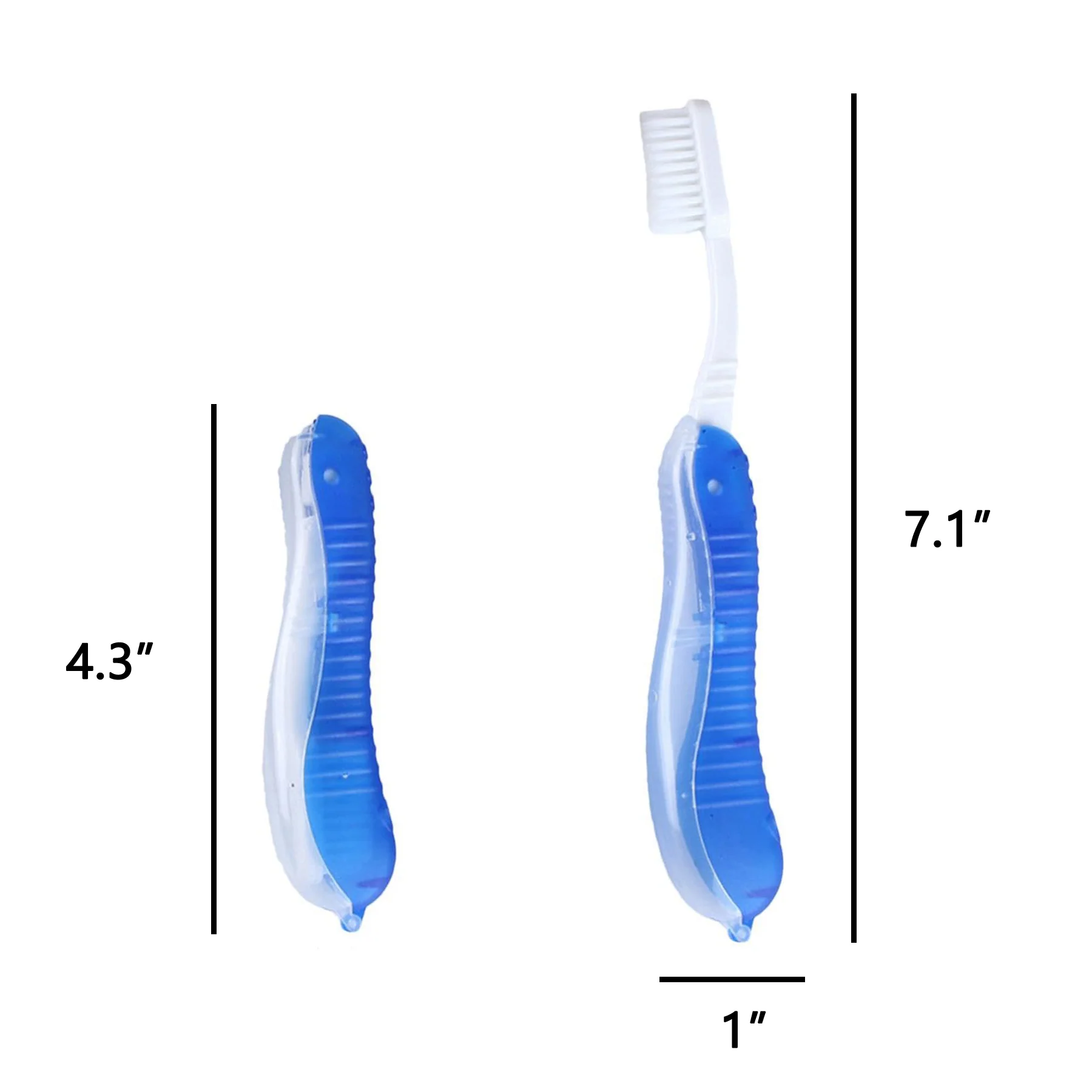 Travel Toothbrush With Folding Case