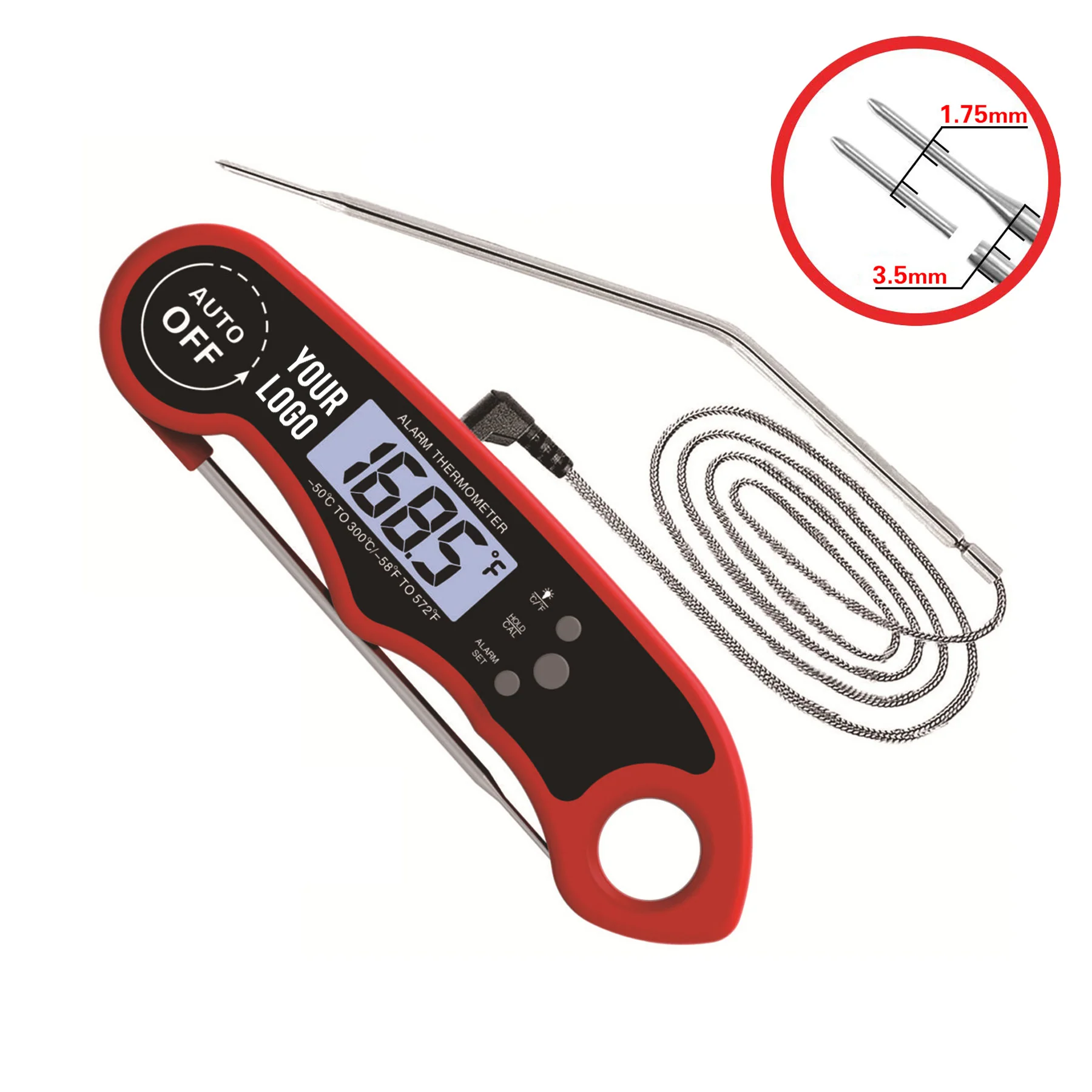 Oven Safe Dual Probe Food Thermometer