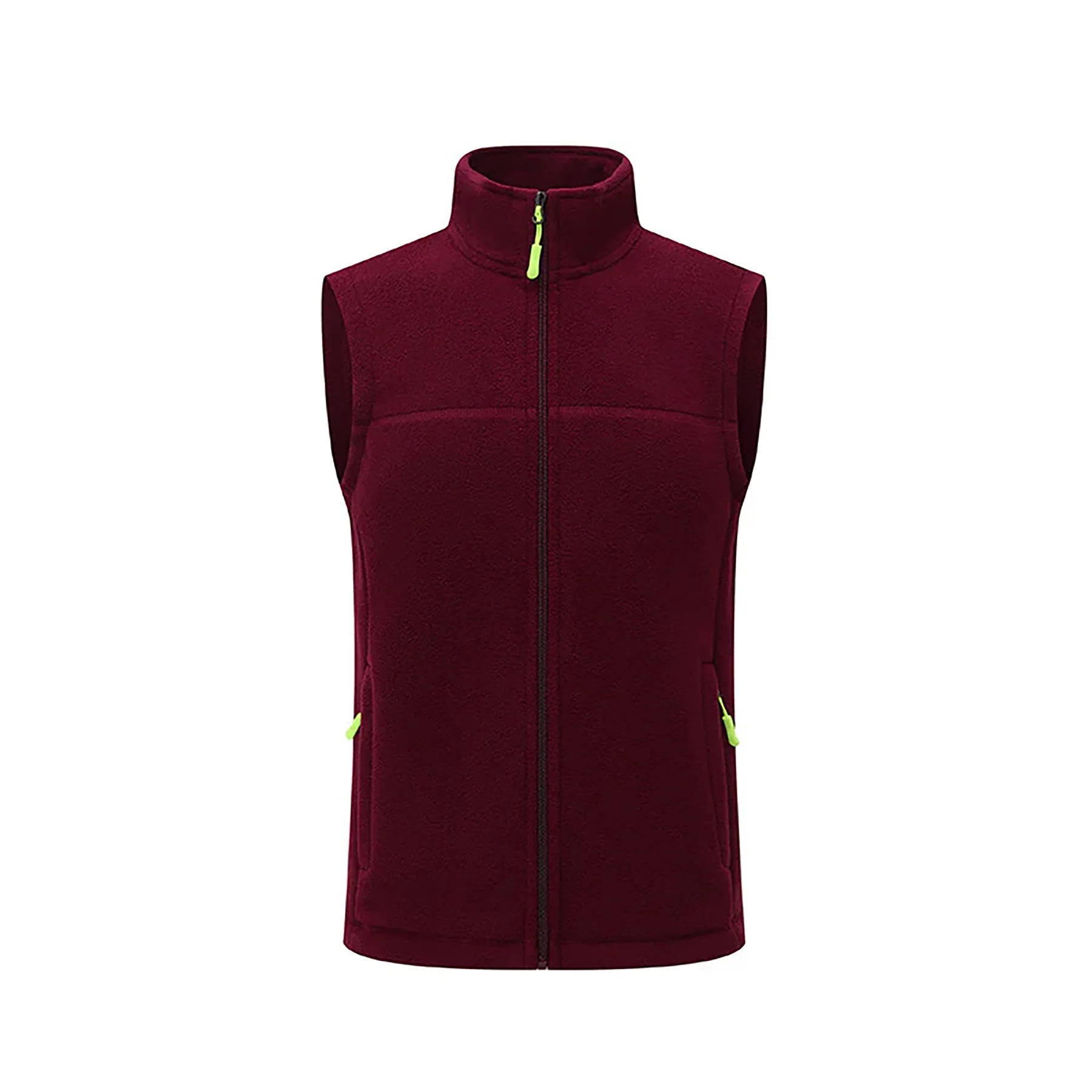Unisex Fleece Vest Full Zip Warm Outdoor Layer