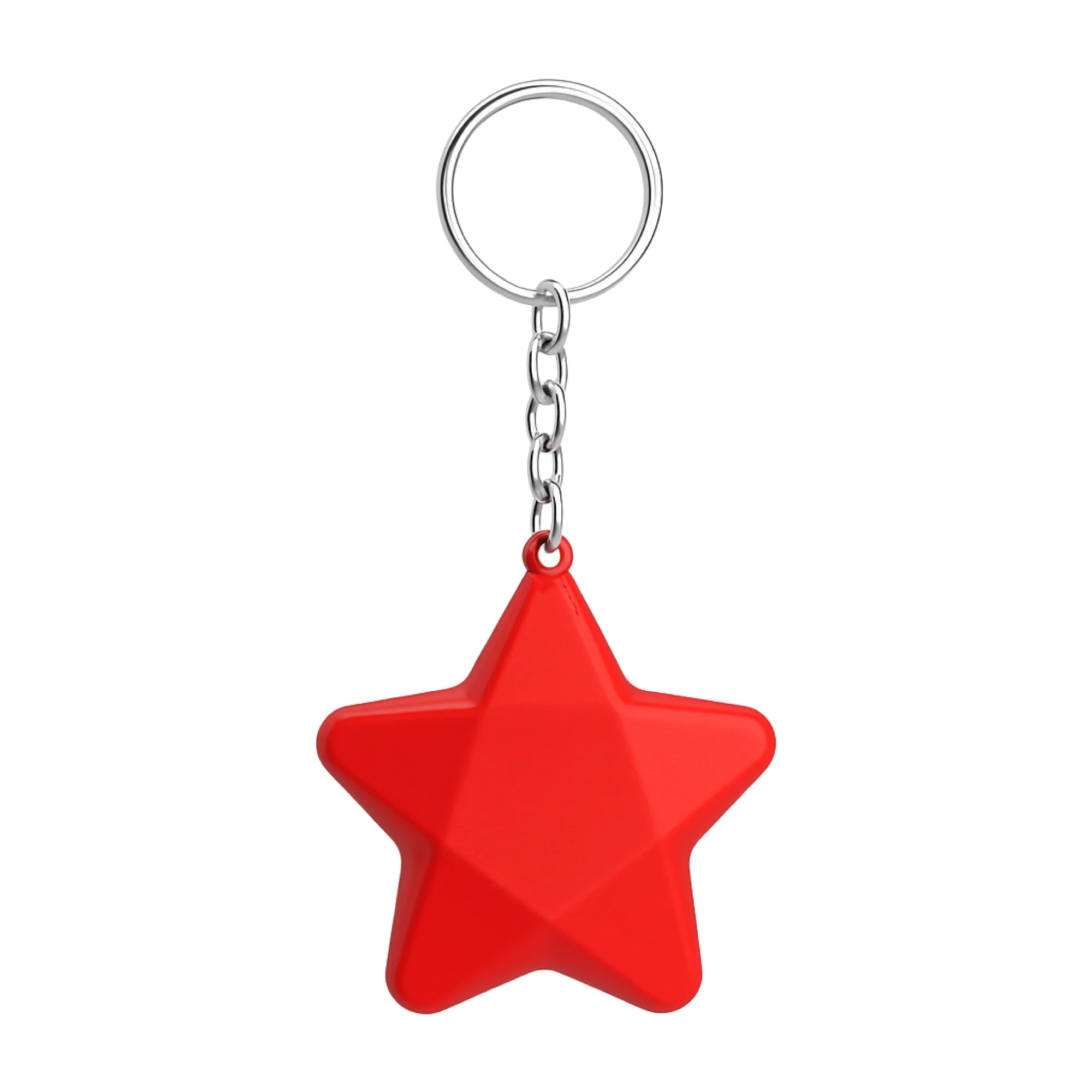 2" Mini Smile Face Star Stress Reliever Keychain