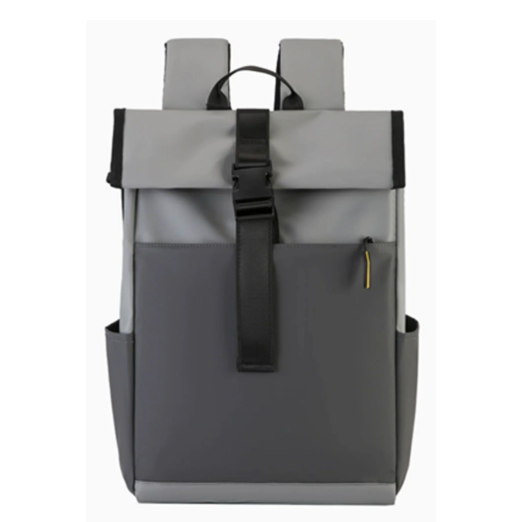Roll-Top Nylon Backpack