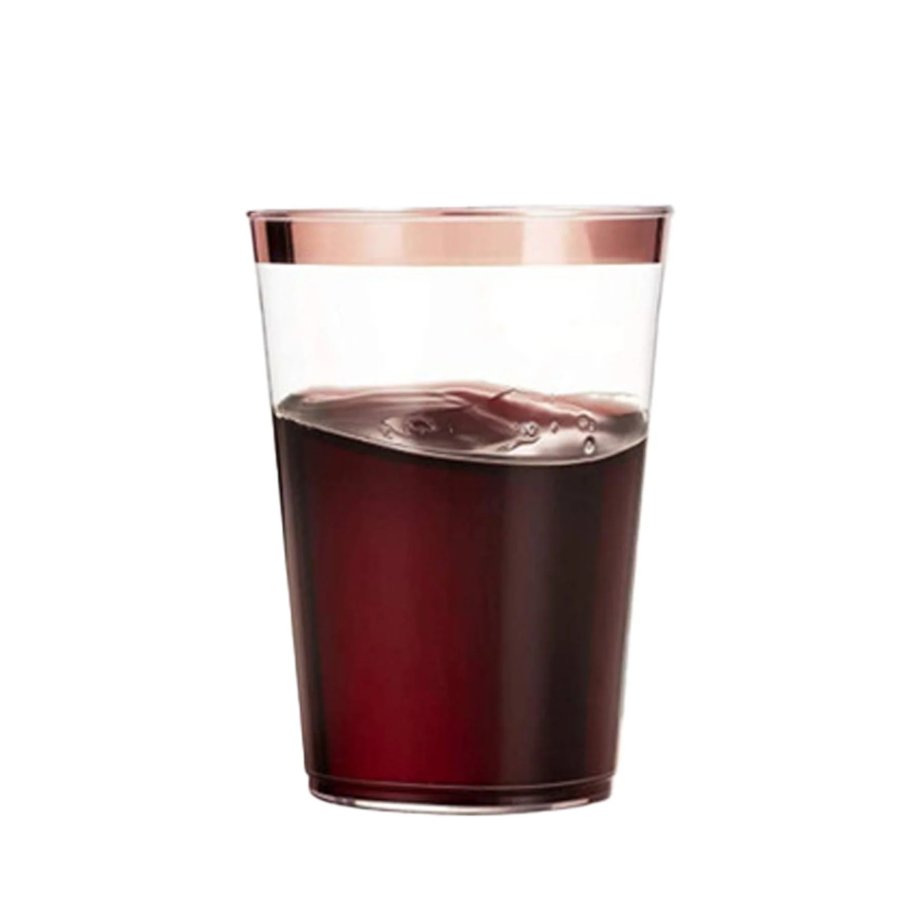 10Oz. Disposable Gold Rim Plastic Cups