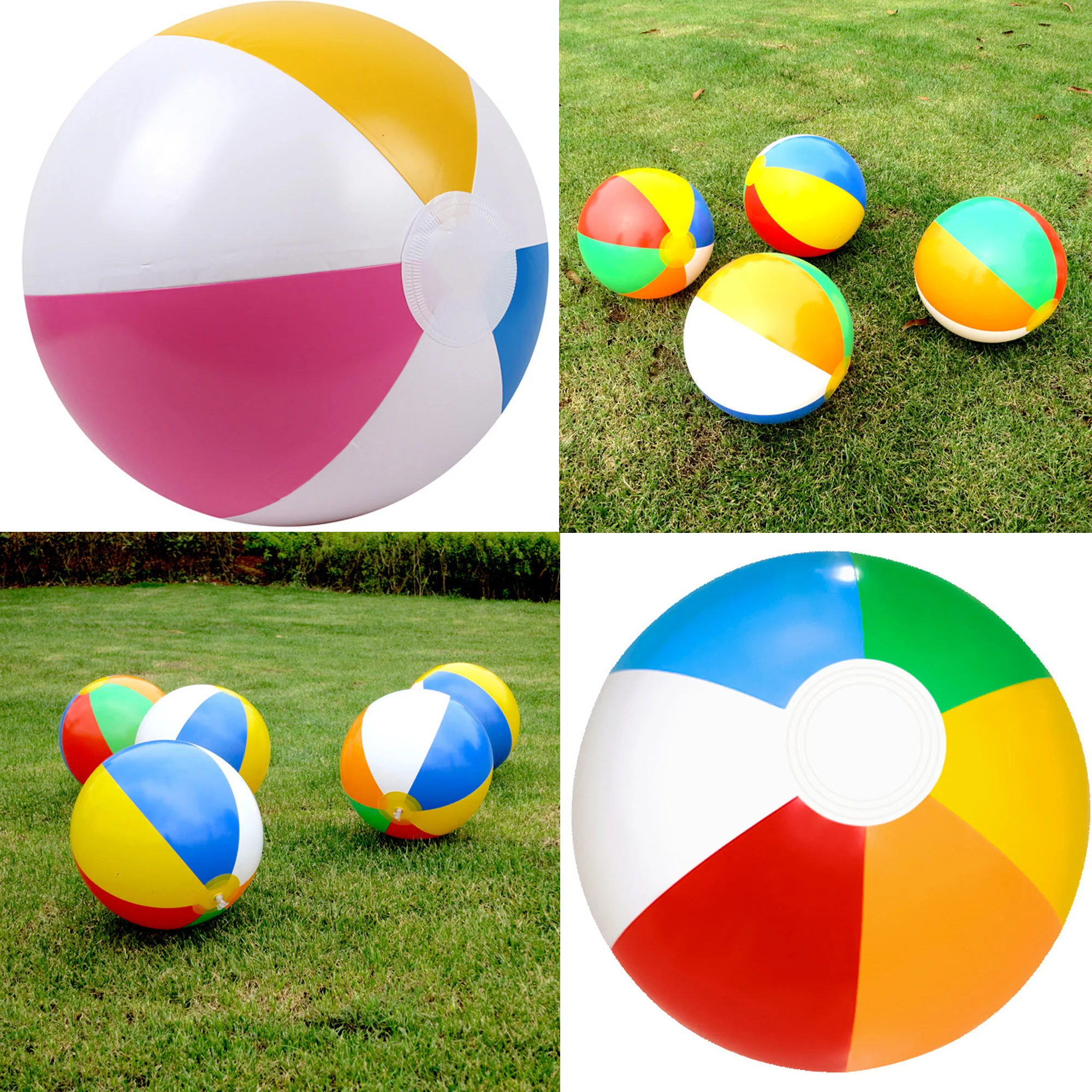 16" Six Color Beach Inflatable Ball