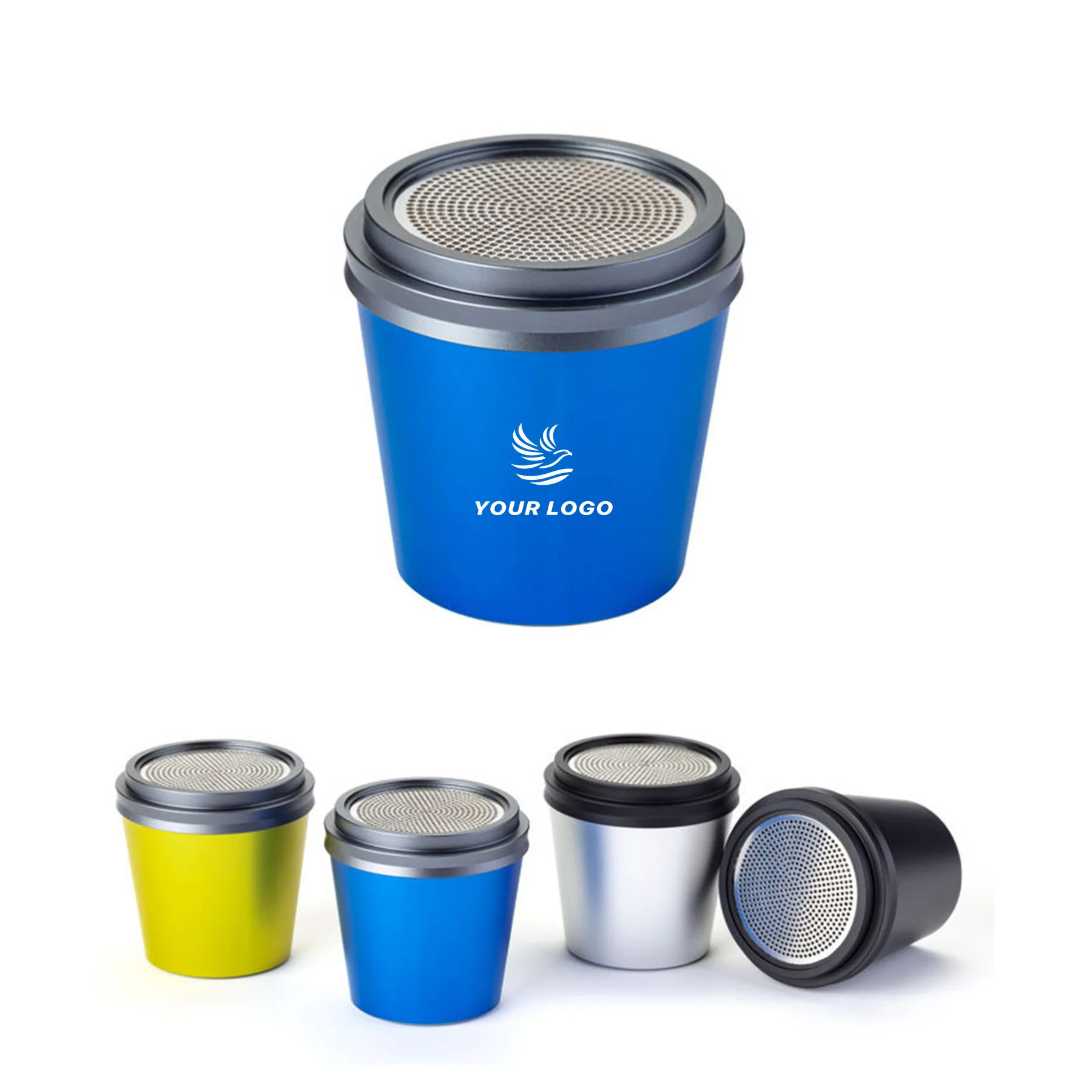 Mini Coffee Cup-Shaped Metal Bluetooth Speaker