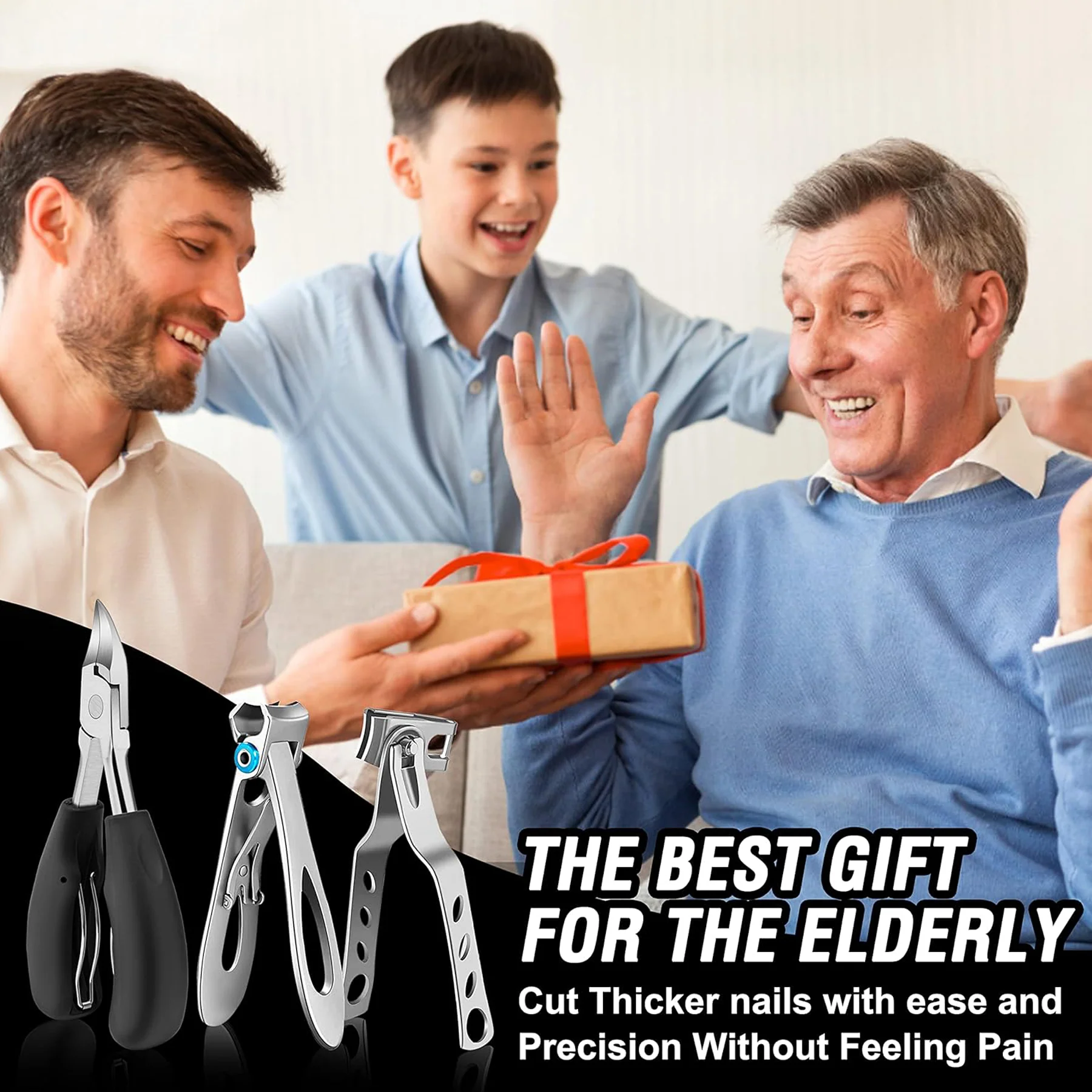 7-Piece Set Of Thick Toenail Clippers For Adults And Seniors