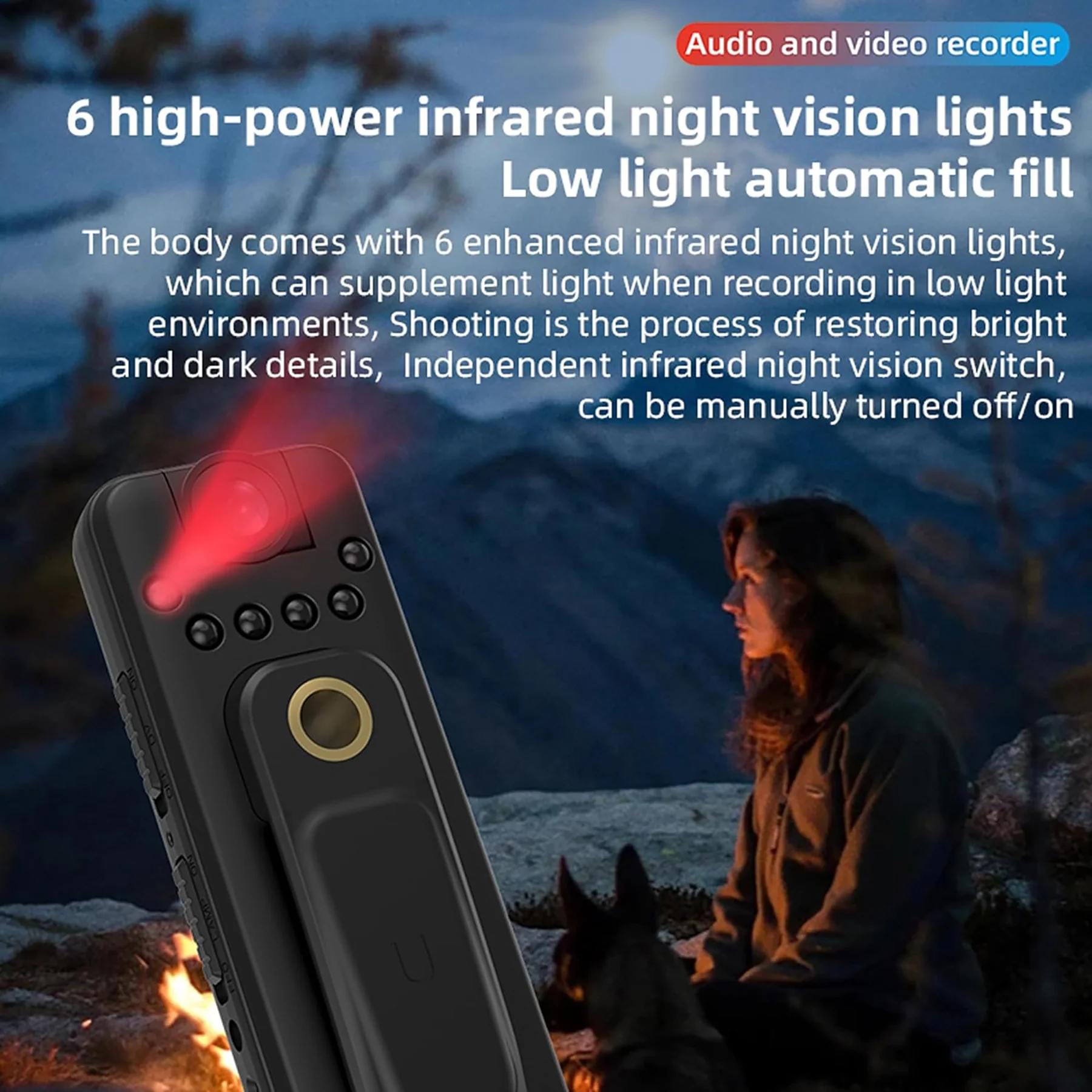 Mini HD 1080P Portable Camera with Rotatable Lens