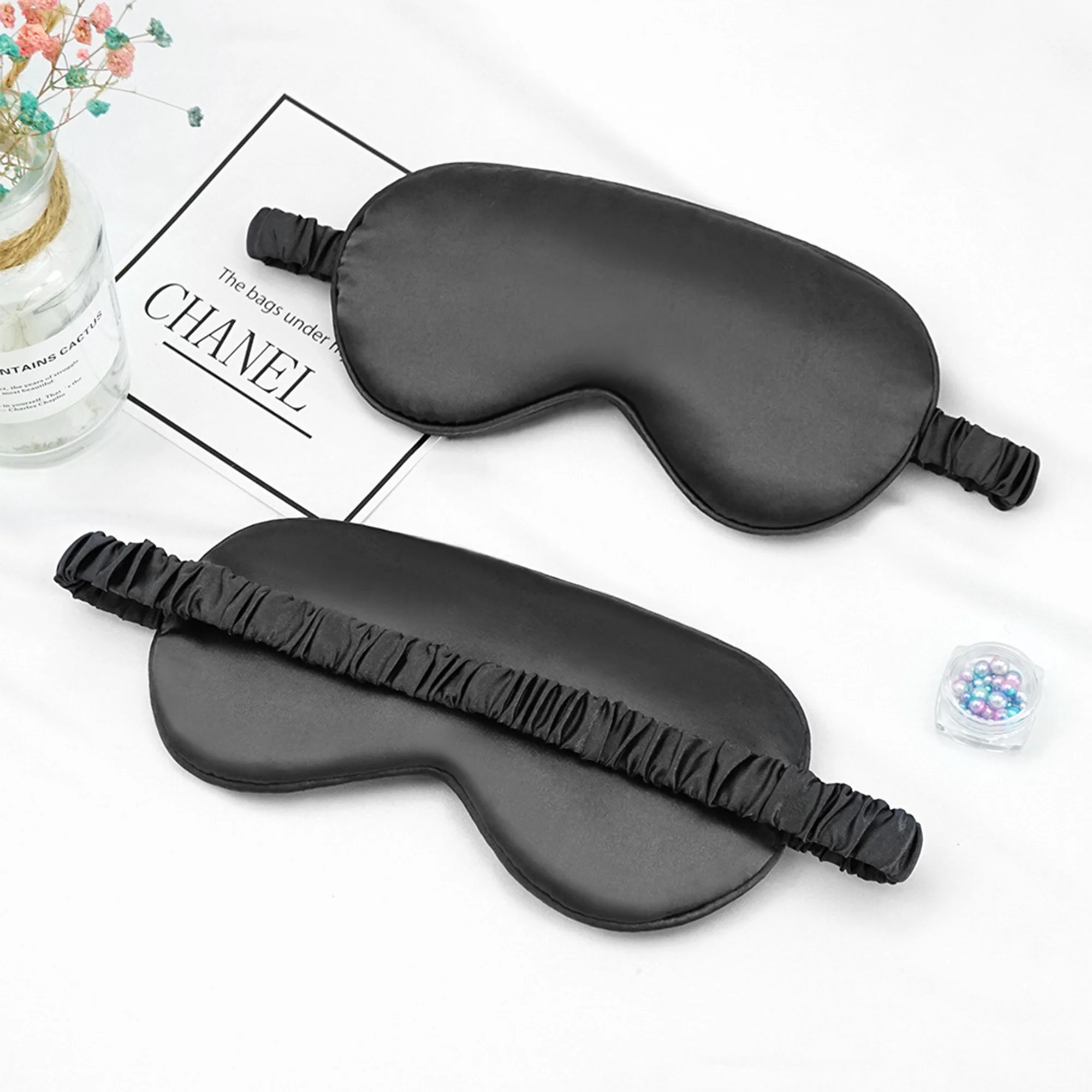 Imitation silk sleep eye mask