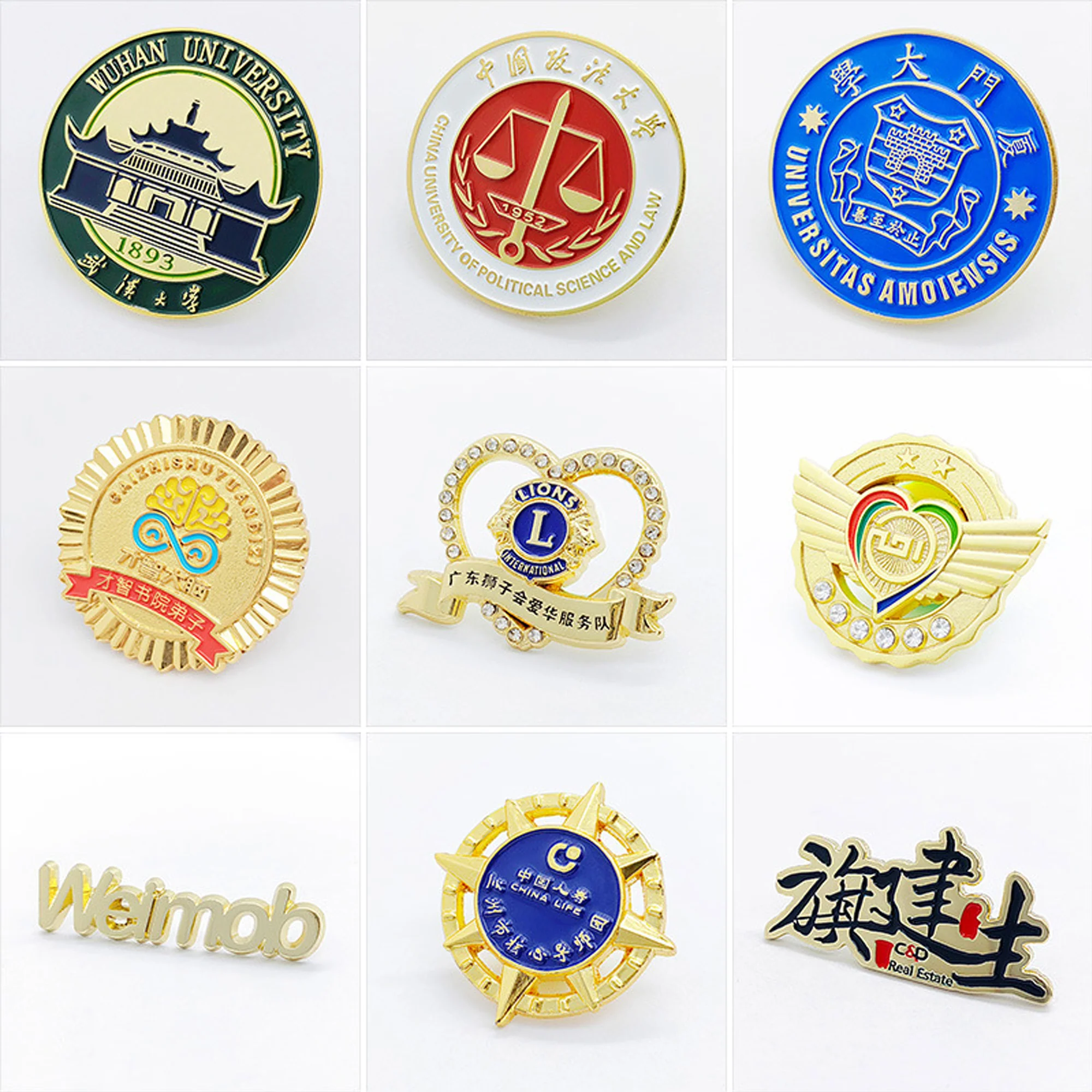 1" Custom Zinc Alloy Badge