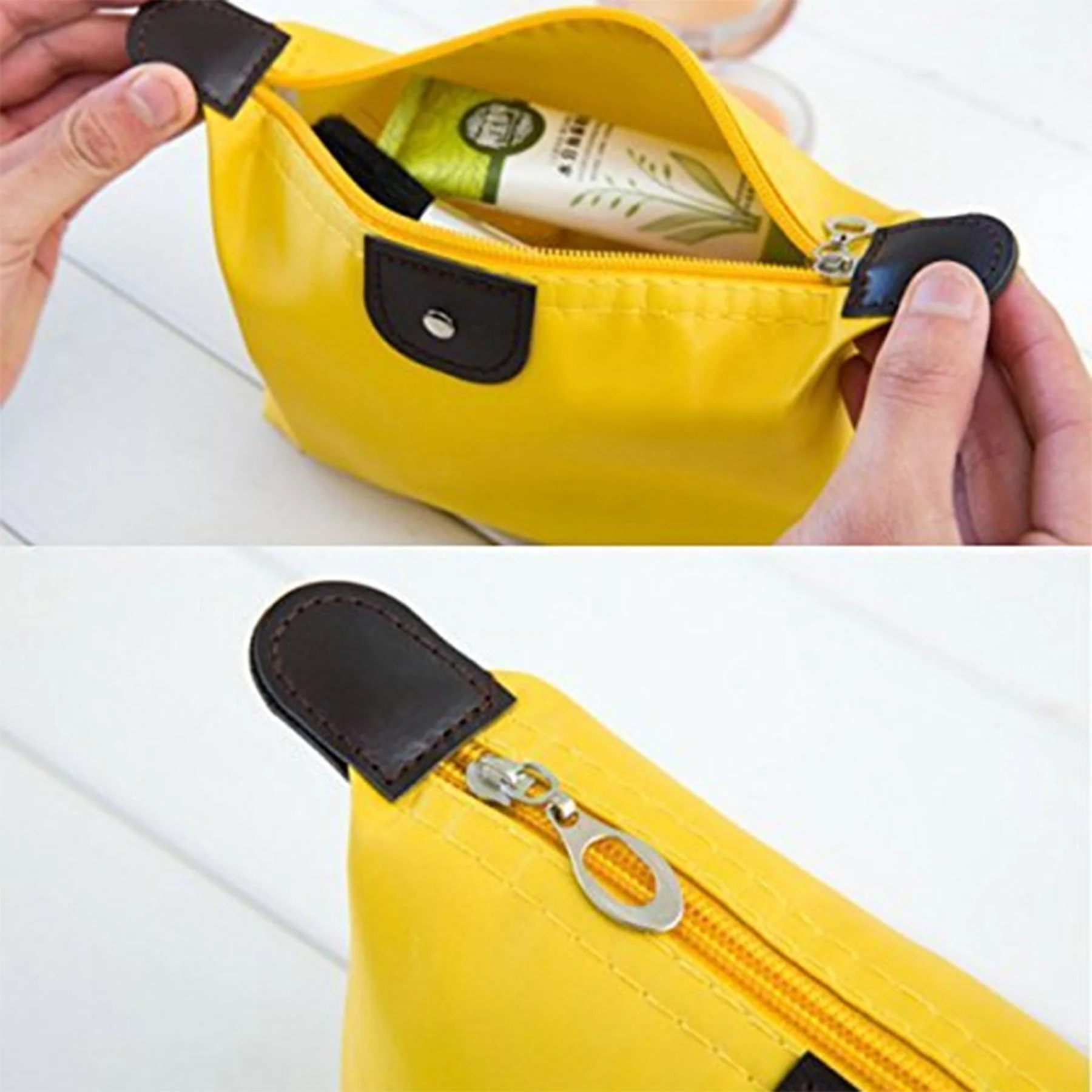 Foldable Waterproof Nylon Cosmetic Bag Wash Bag