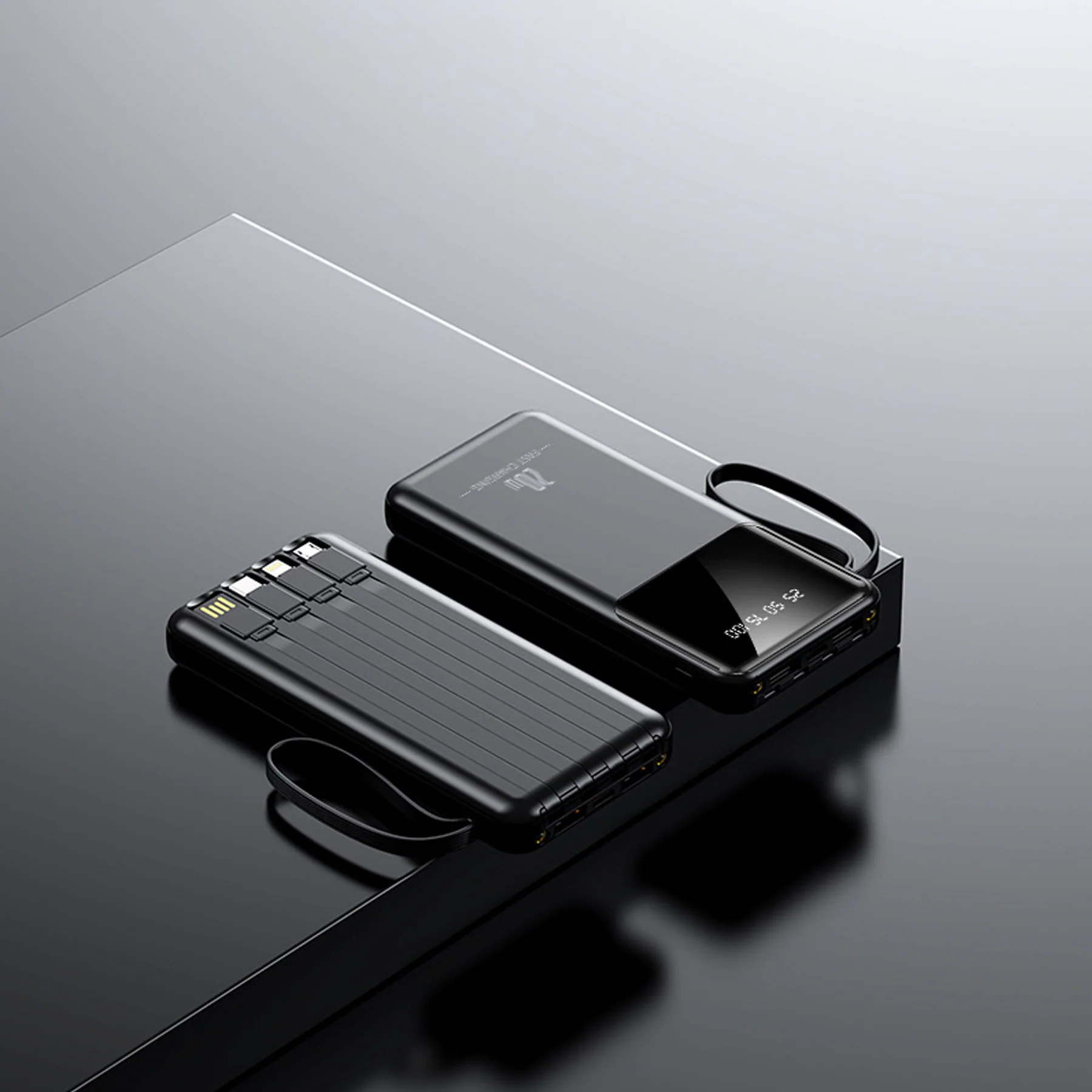Self-Contained Fast Charging Power Bank 20000Mah