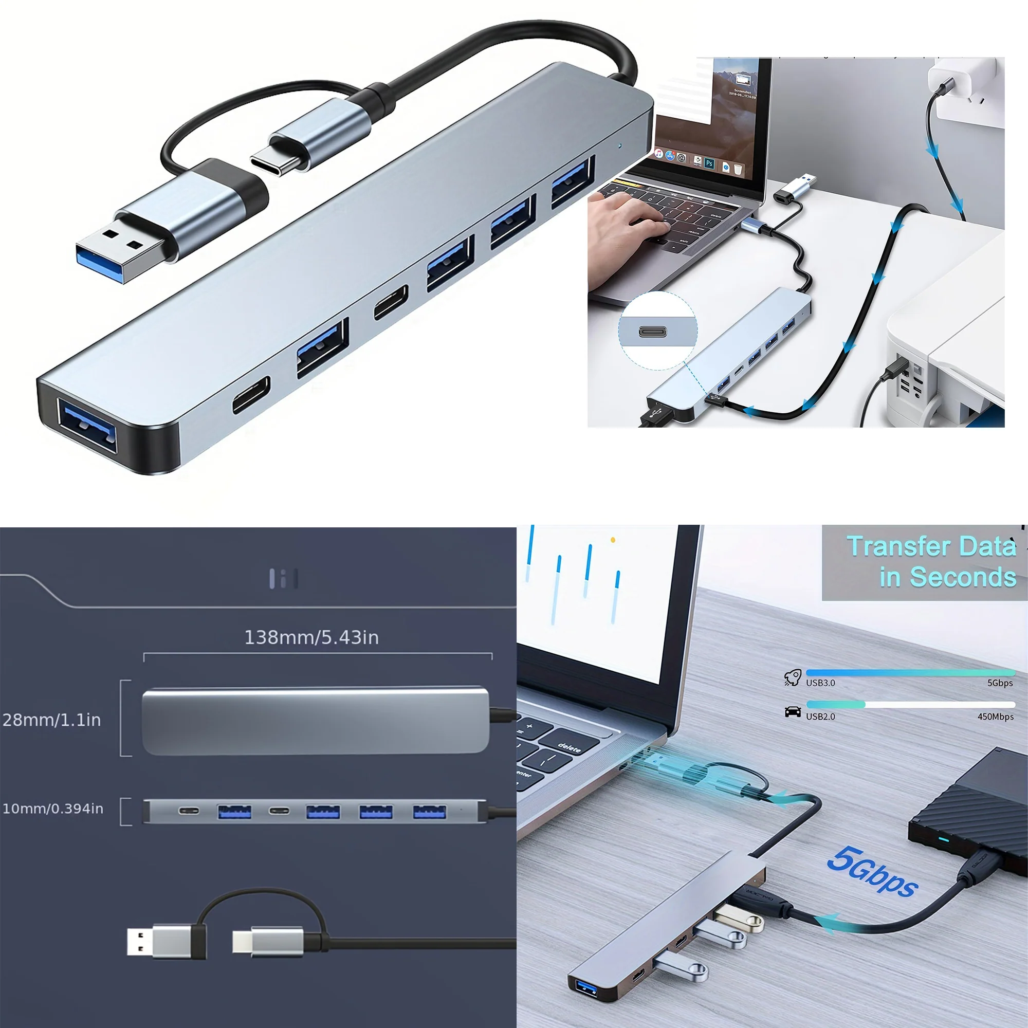 7 in 1 Usb C Hub