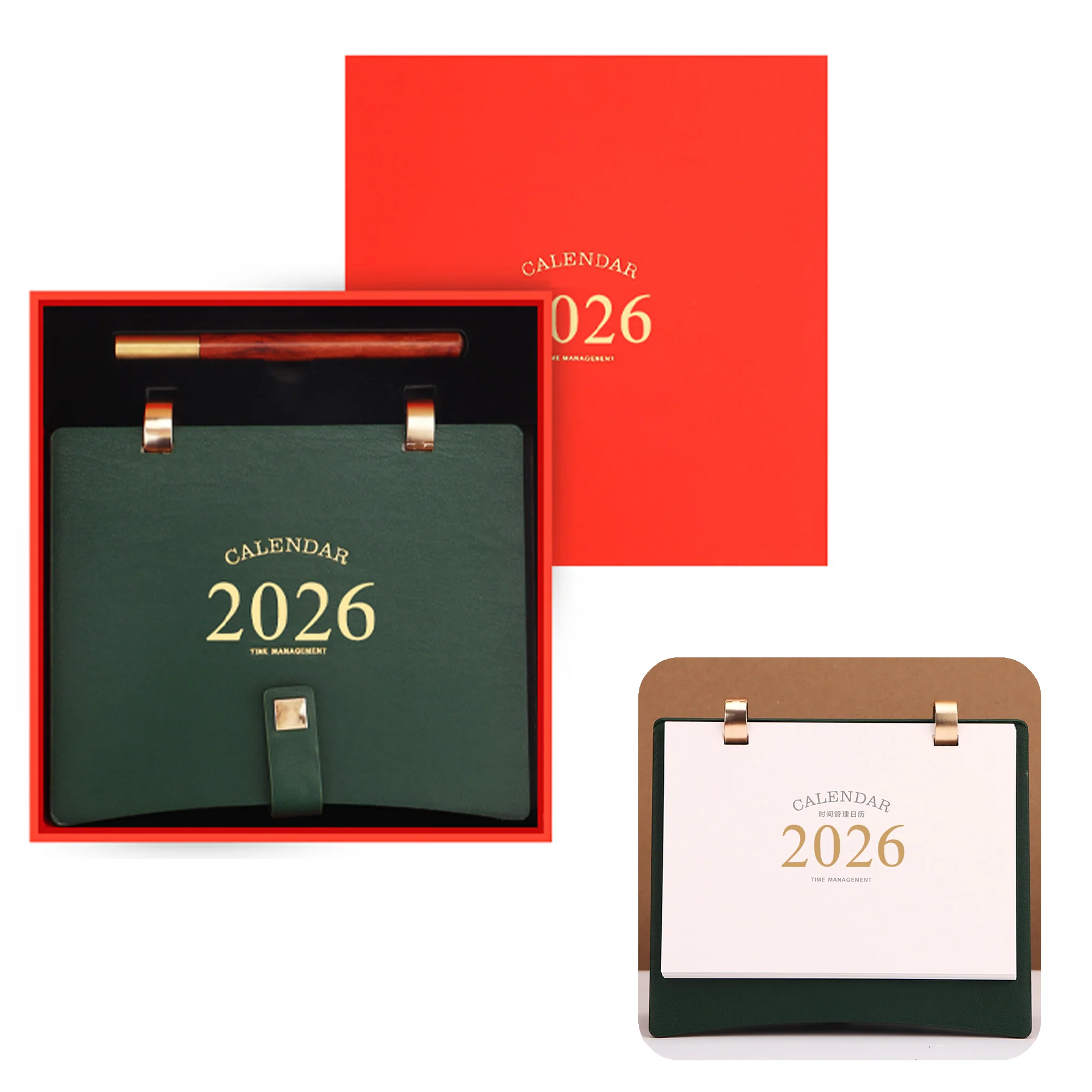 2026 Vertical Flip Desk Calendar Gift Box Set