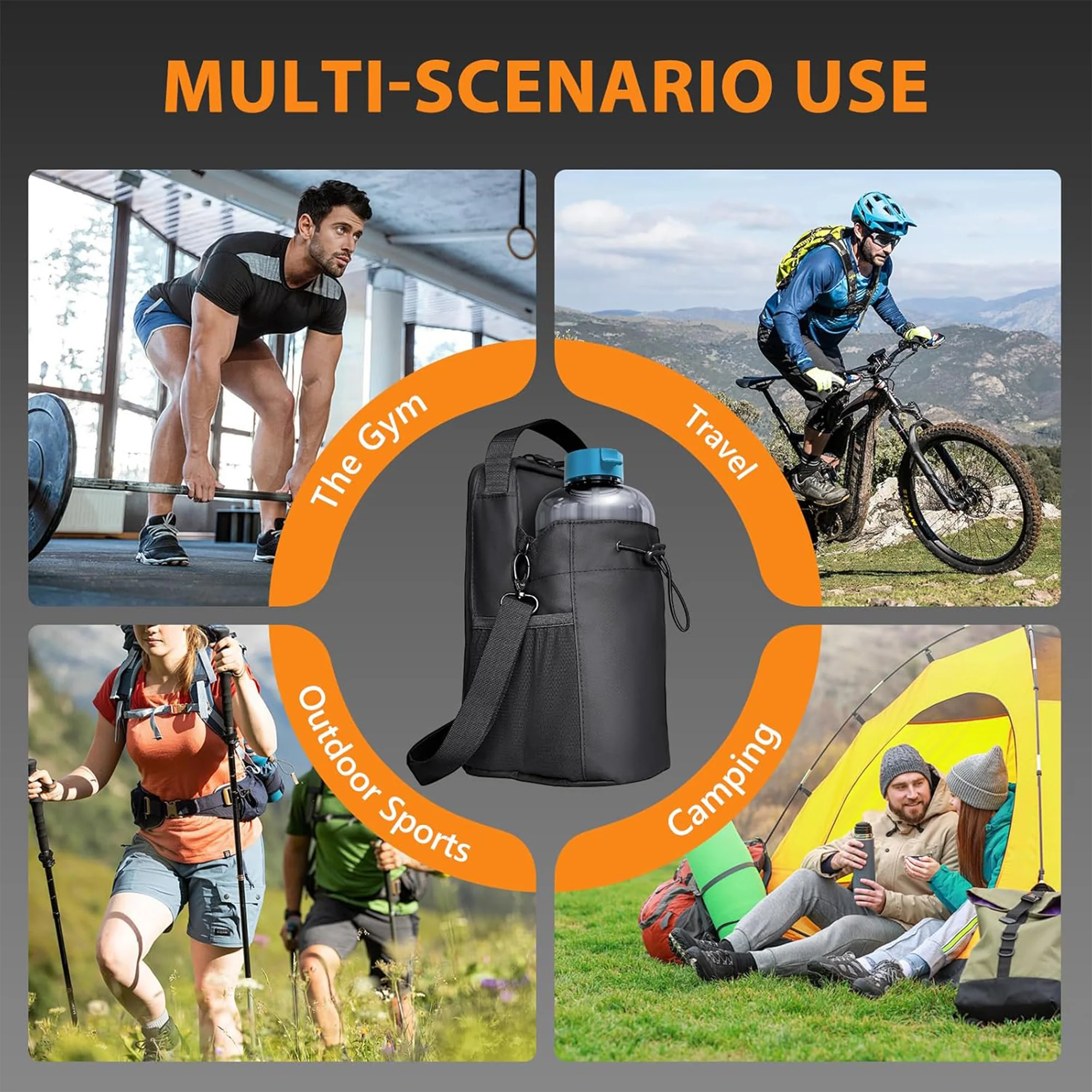 Magnetic Water Bottle Sleeve Bag