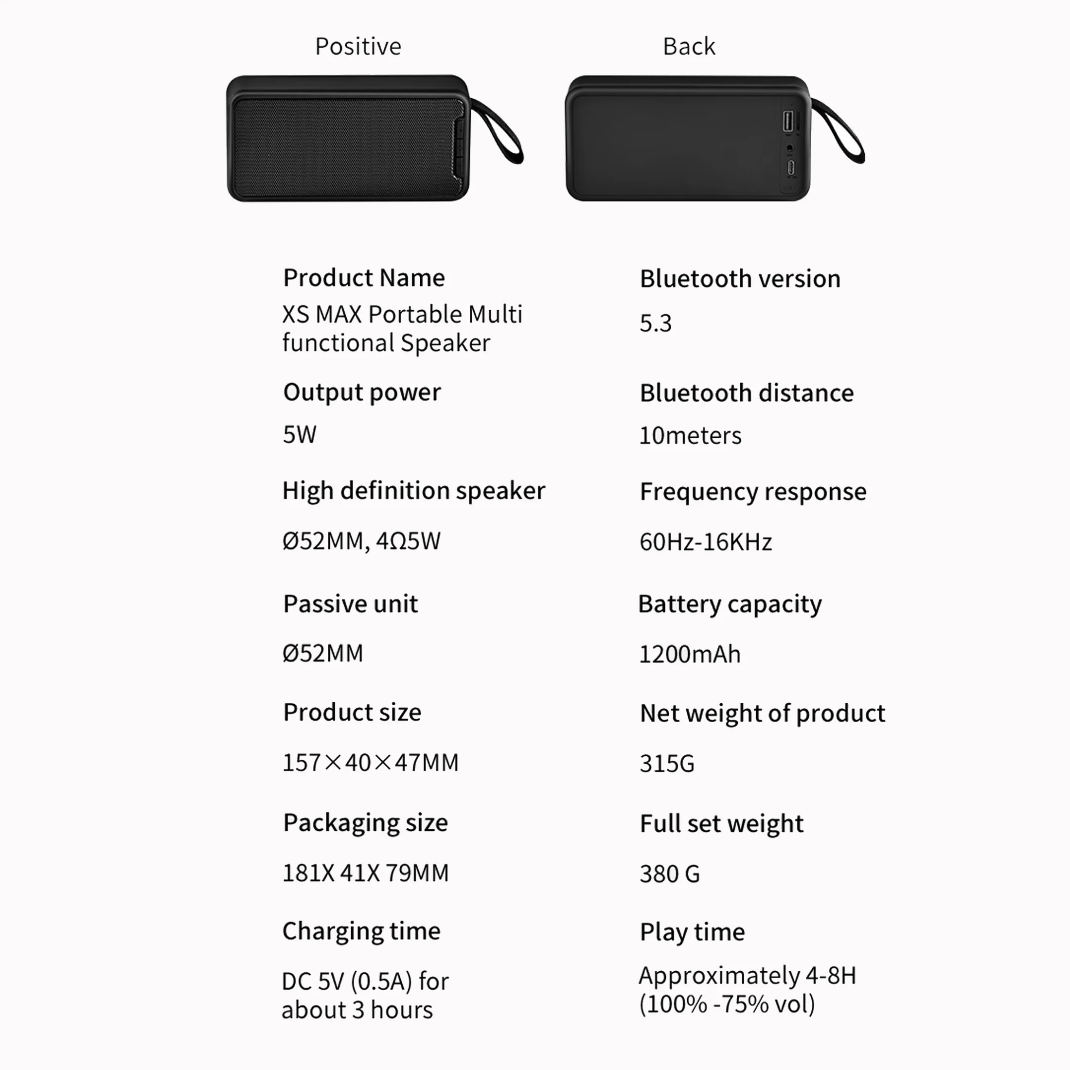 Xs Max Bluetooth Speaker With Stereo Sound