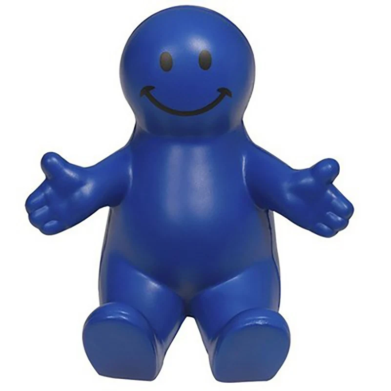 Squeezable Smile Face Guy Phone Holder