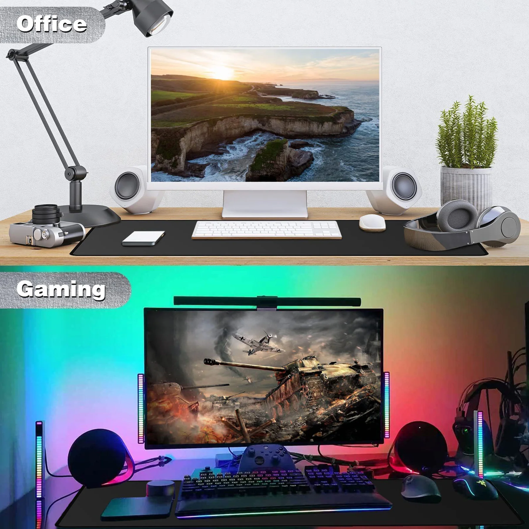 Large Washable Durable Non-Slip Natural Rubber Mouse Pad