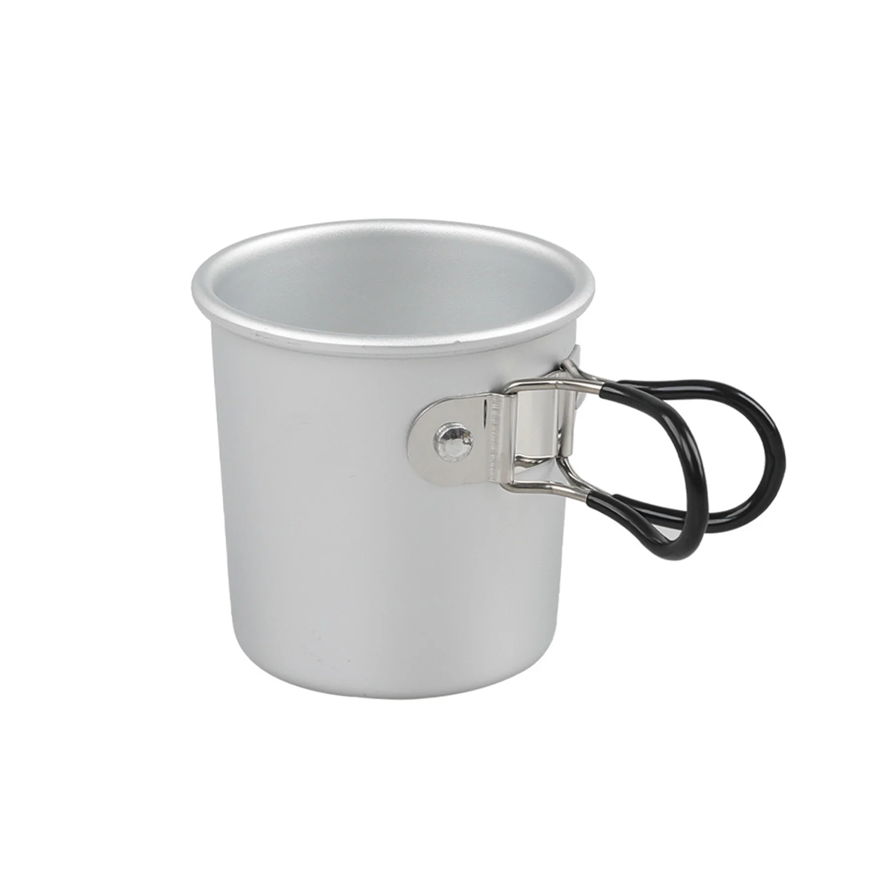 5Oz.Portable Aluminum Alloy Camping Cup With Foldable Handle