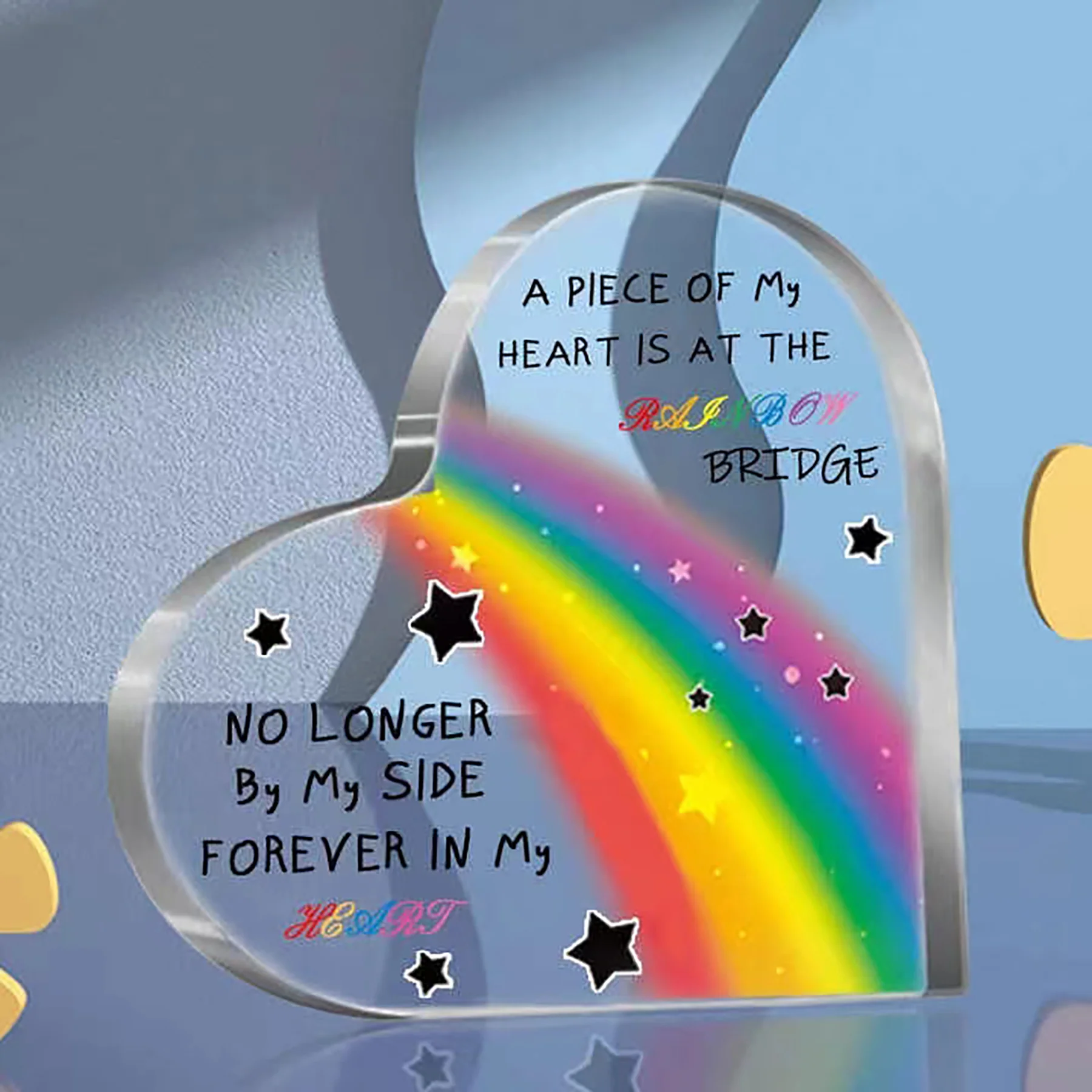 Transparent-Heart Shaped Acrylic Ornament
