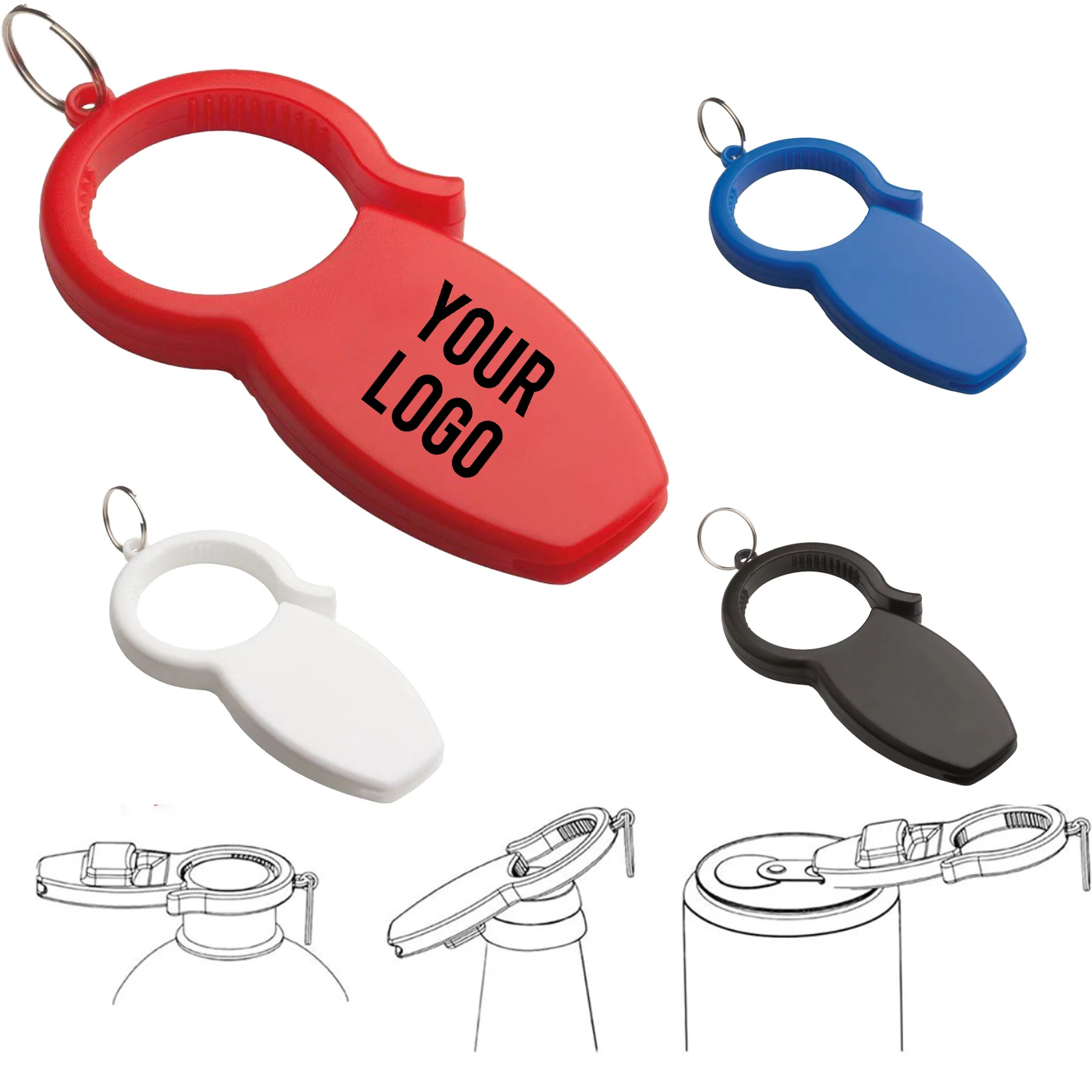3 in 1 Bottle Opener Keychain