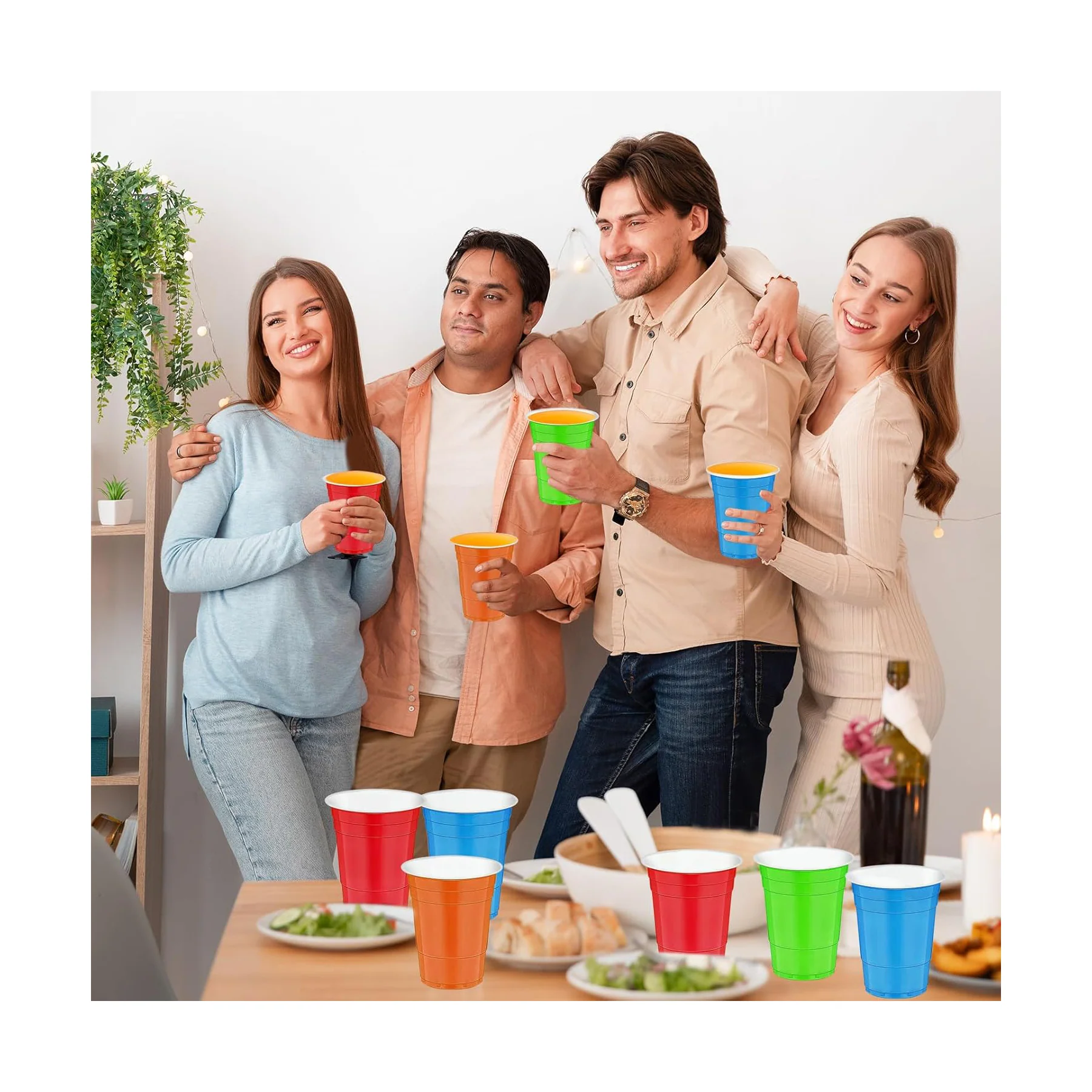 Colored Plastic Cups Disposable