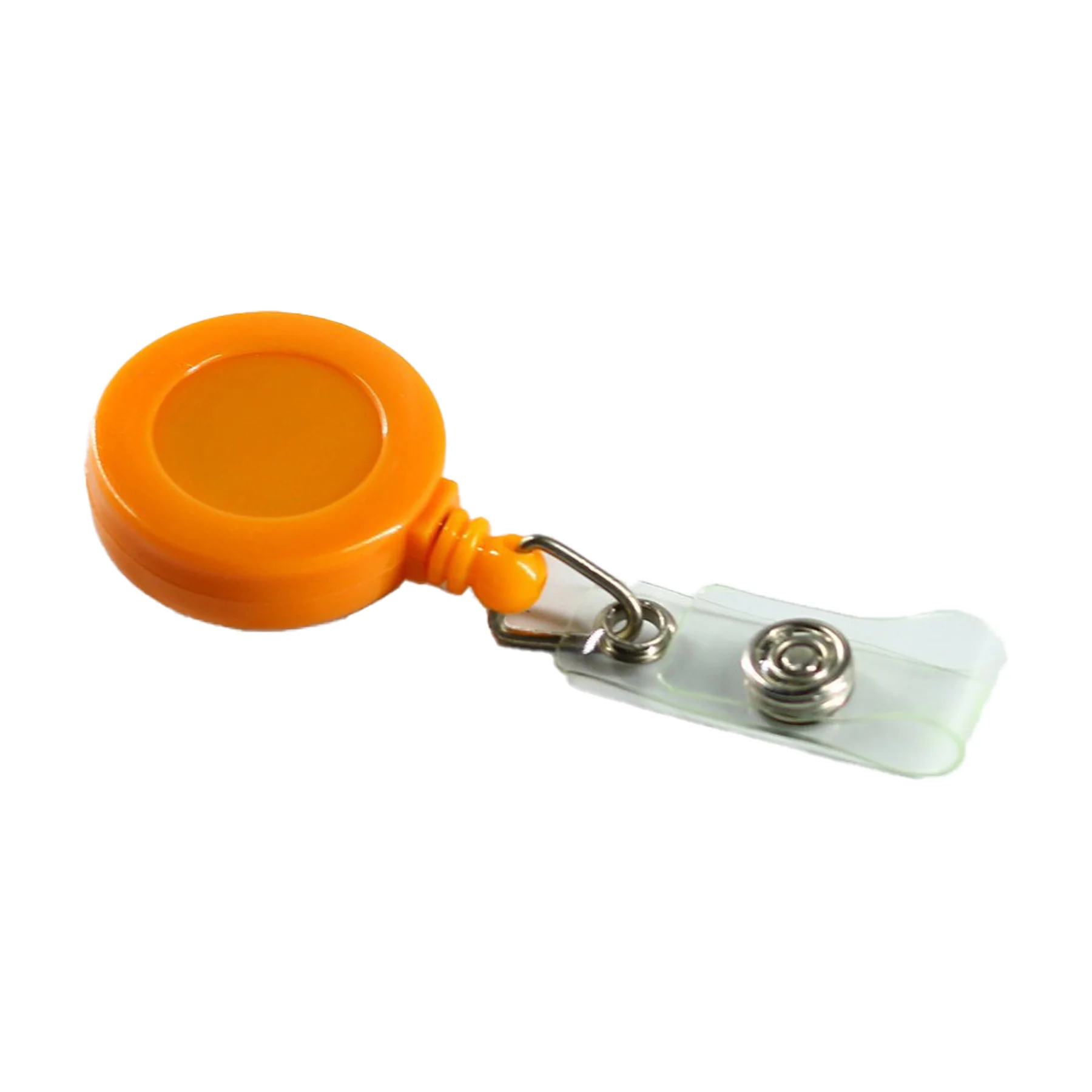 Retractable Round Badge Reel Holder w/ Belt Clip