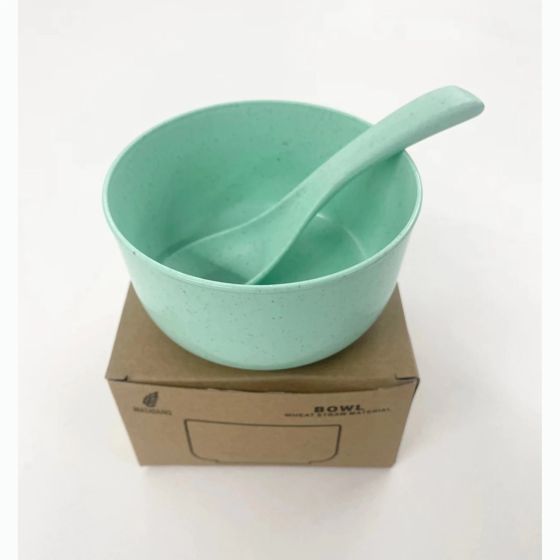 Reusable Eco-Friendly Degradable Wheat Straw Bowl With Spoon