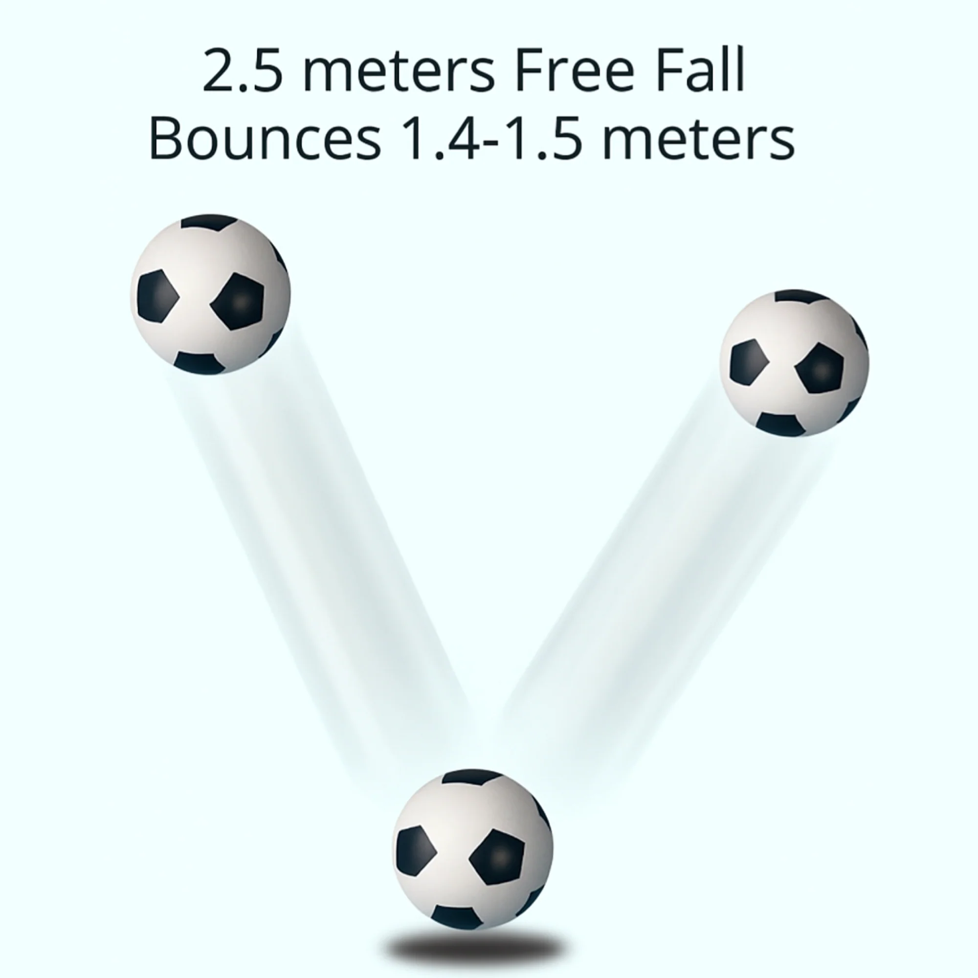 2.5'' Rubber Bouncy Soccer Ball Kids Toy