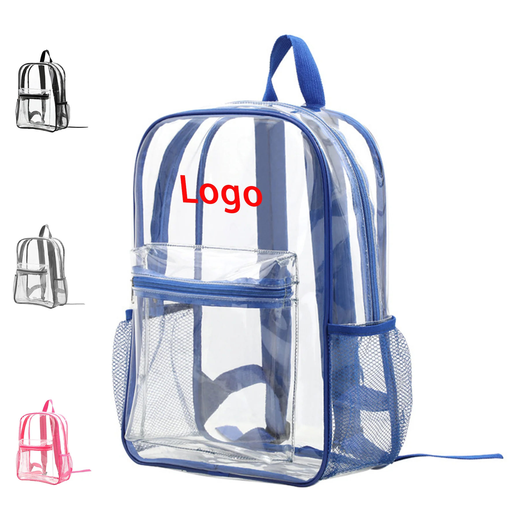 Lightweight Transparent PVC Outdoor Sports Backpack