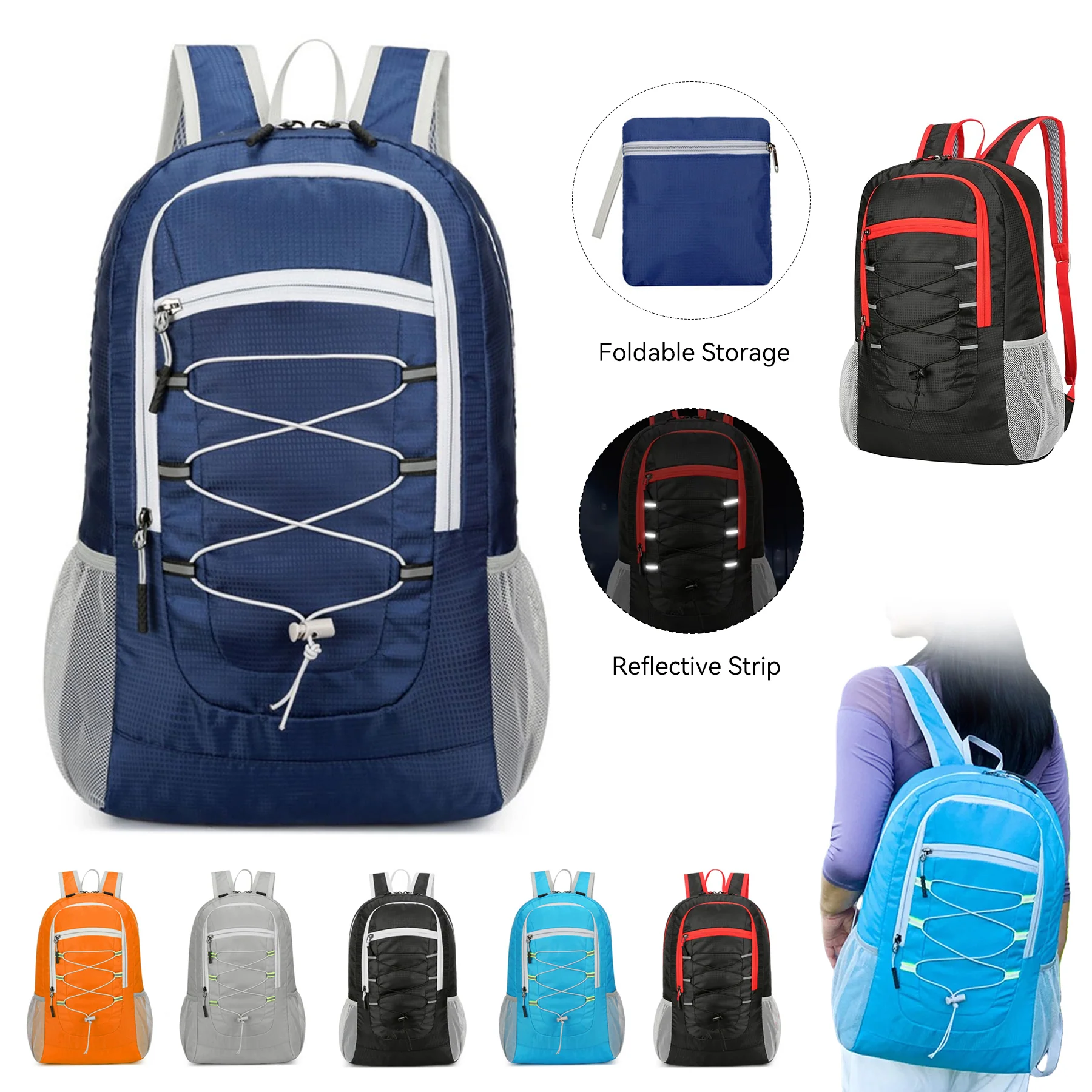 Outdoor Foldable Large-Capacity Backpack