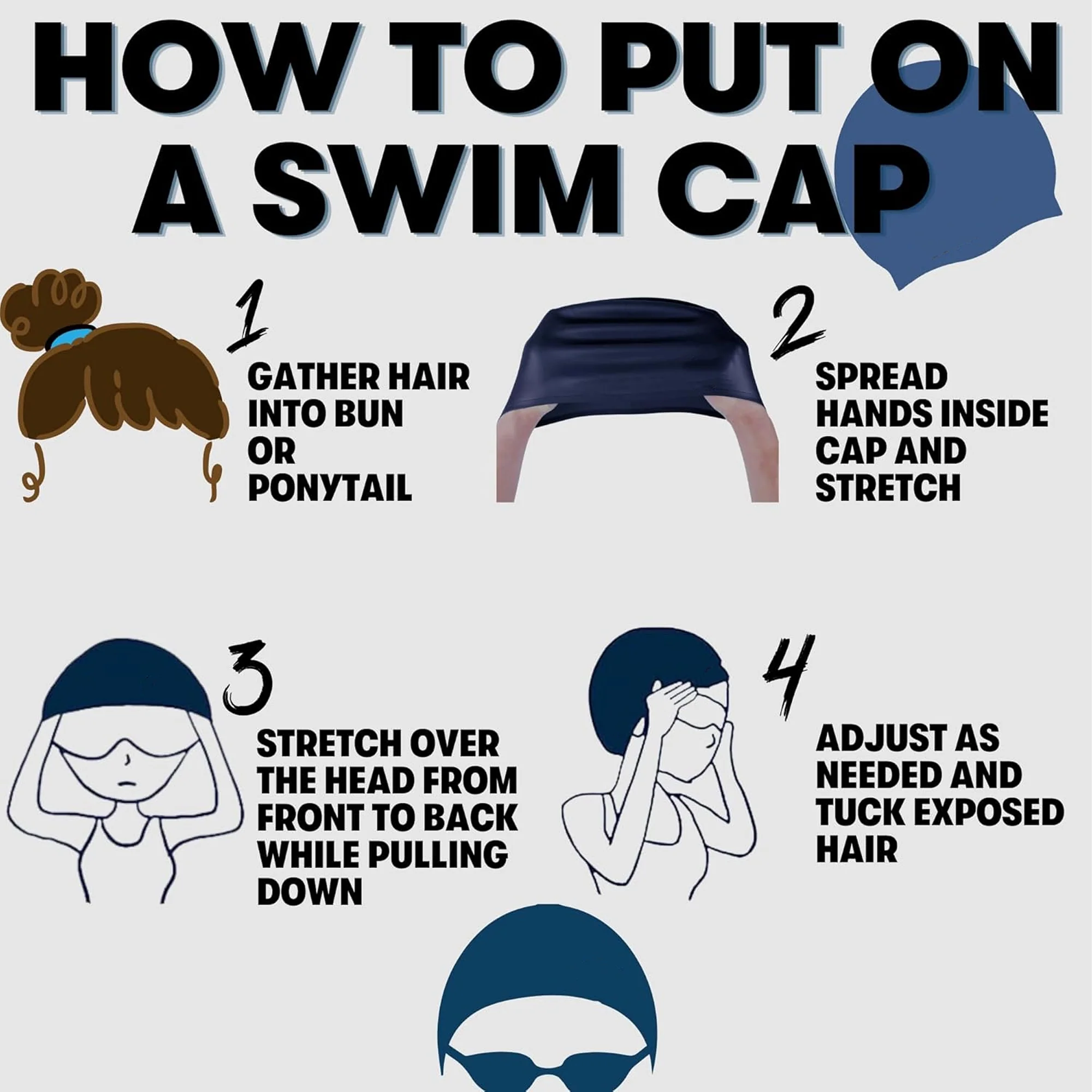 Unisex Soft Silicone Swim Cap