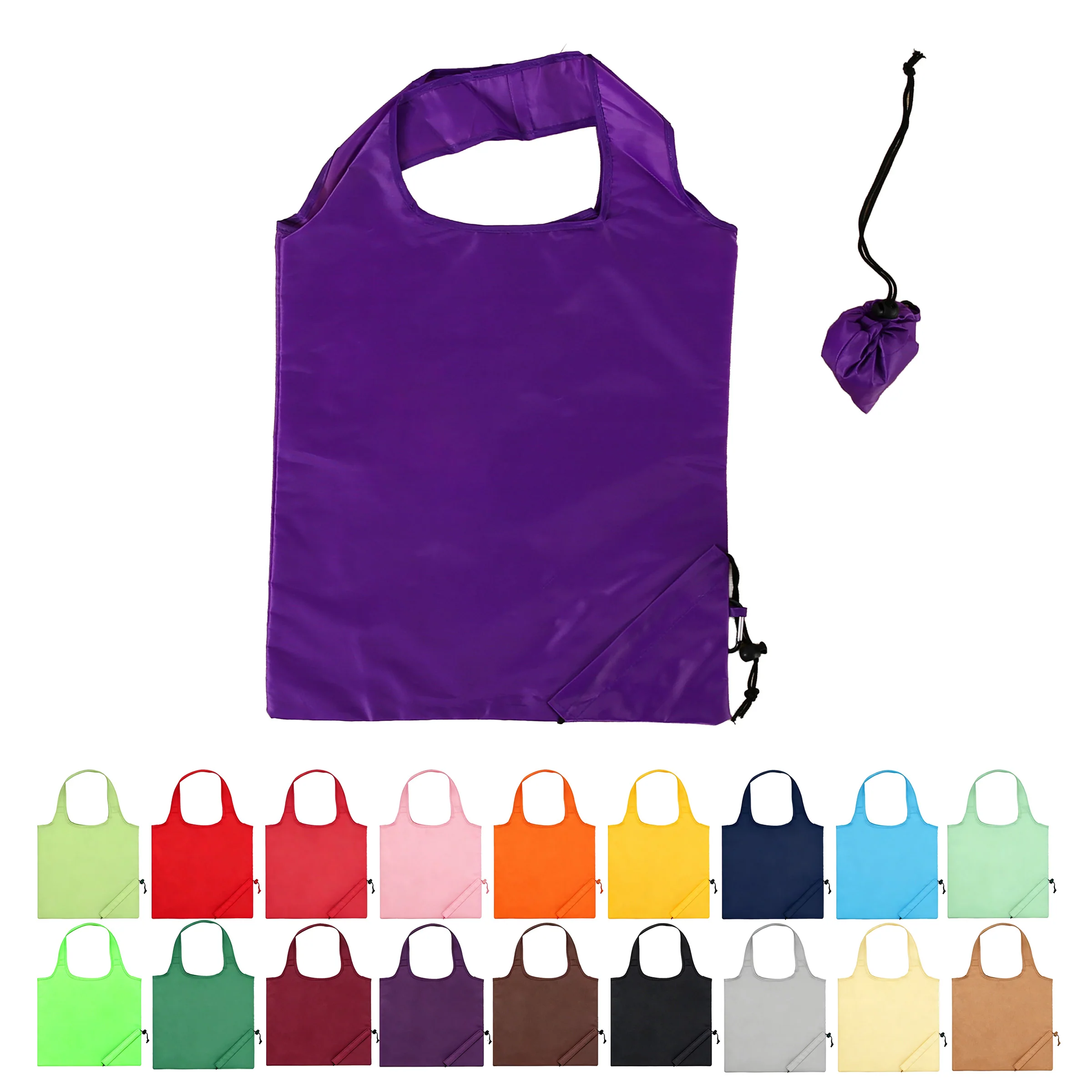 Polyester Foldable Reusable Shopping Bags