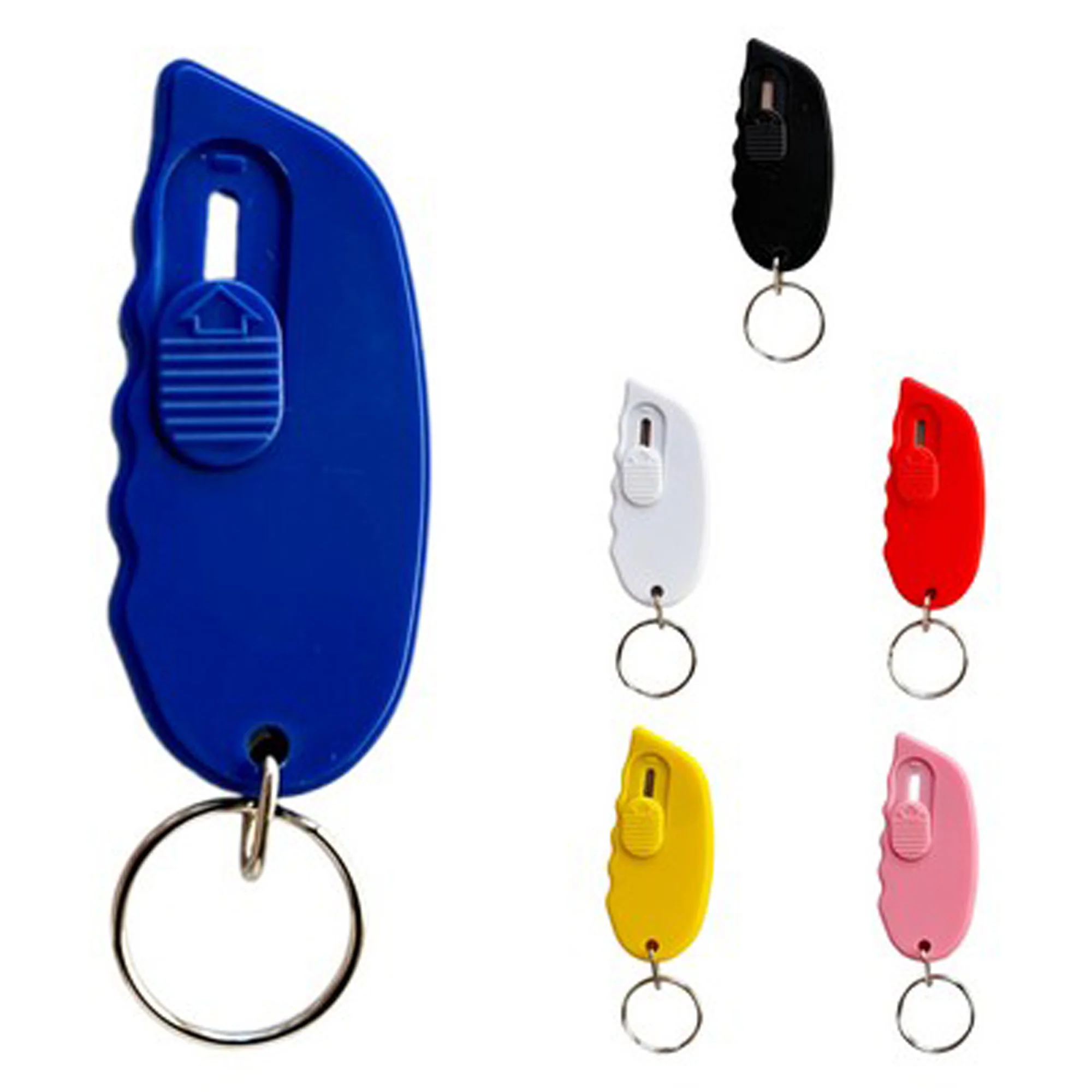 Retractable Box Cutter With Keyring Pocket Knife Keychain