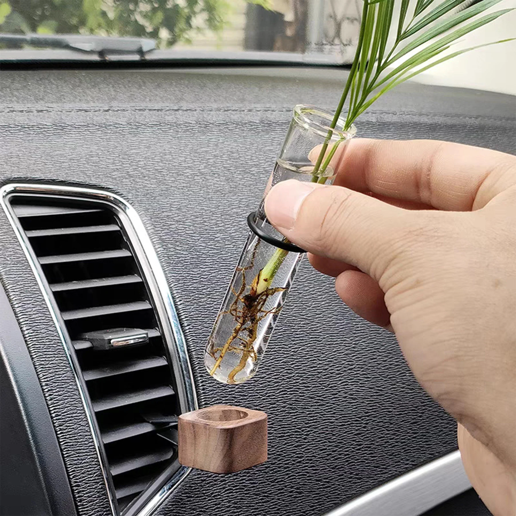Mini Vase Fridge Magnets Test Tube Plant Flower Vase For Car