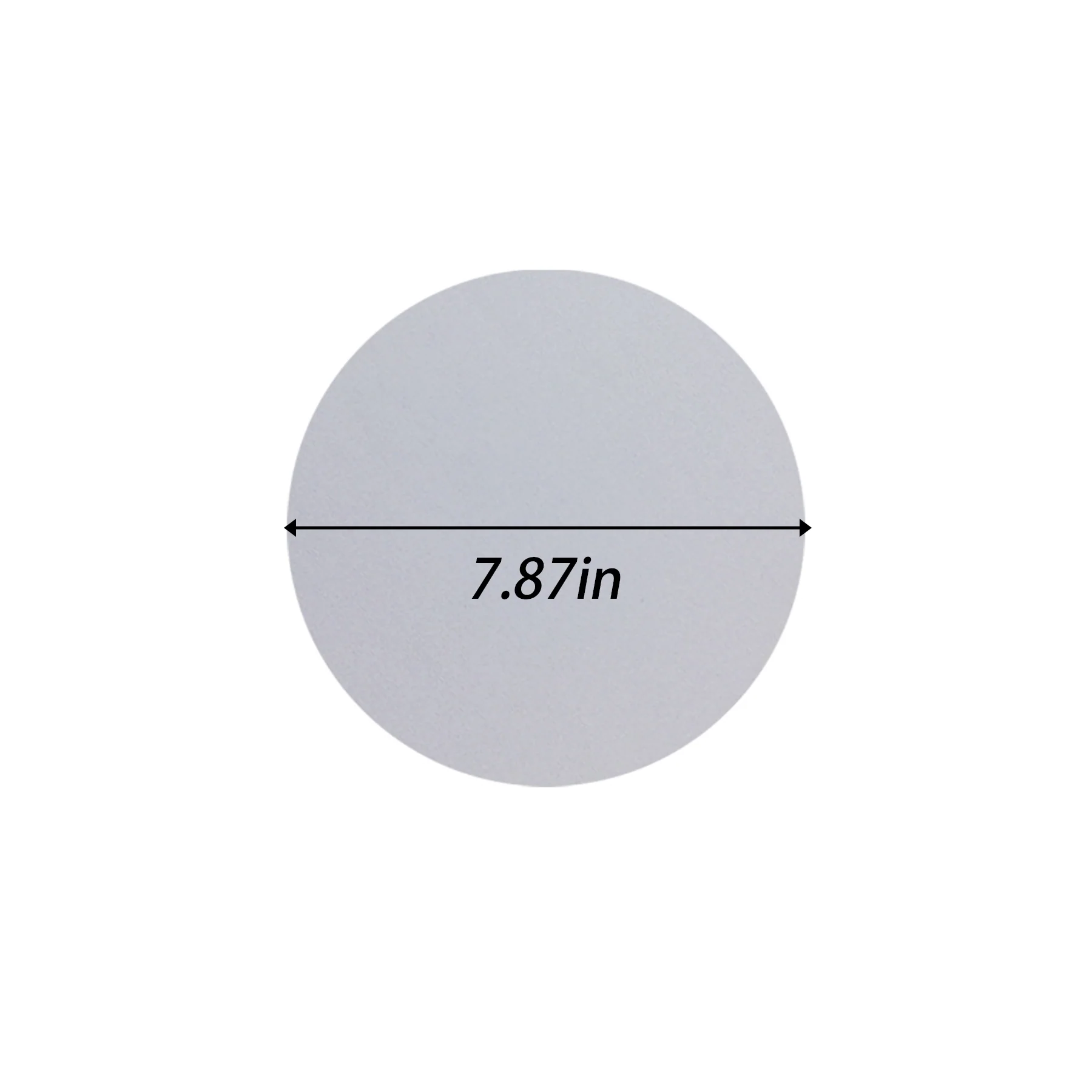 Round Rubber Mouse Pad（7.87" X 7.87" X 0.12"）