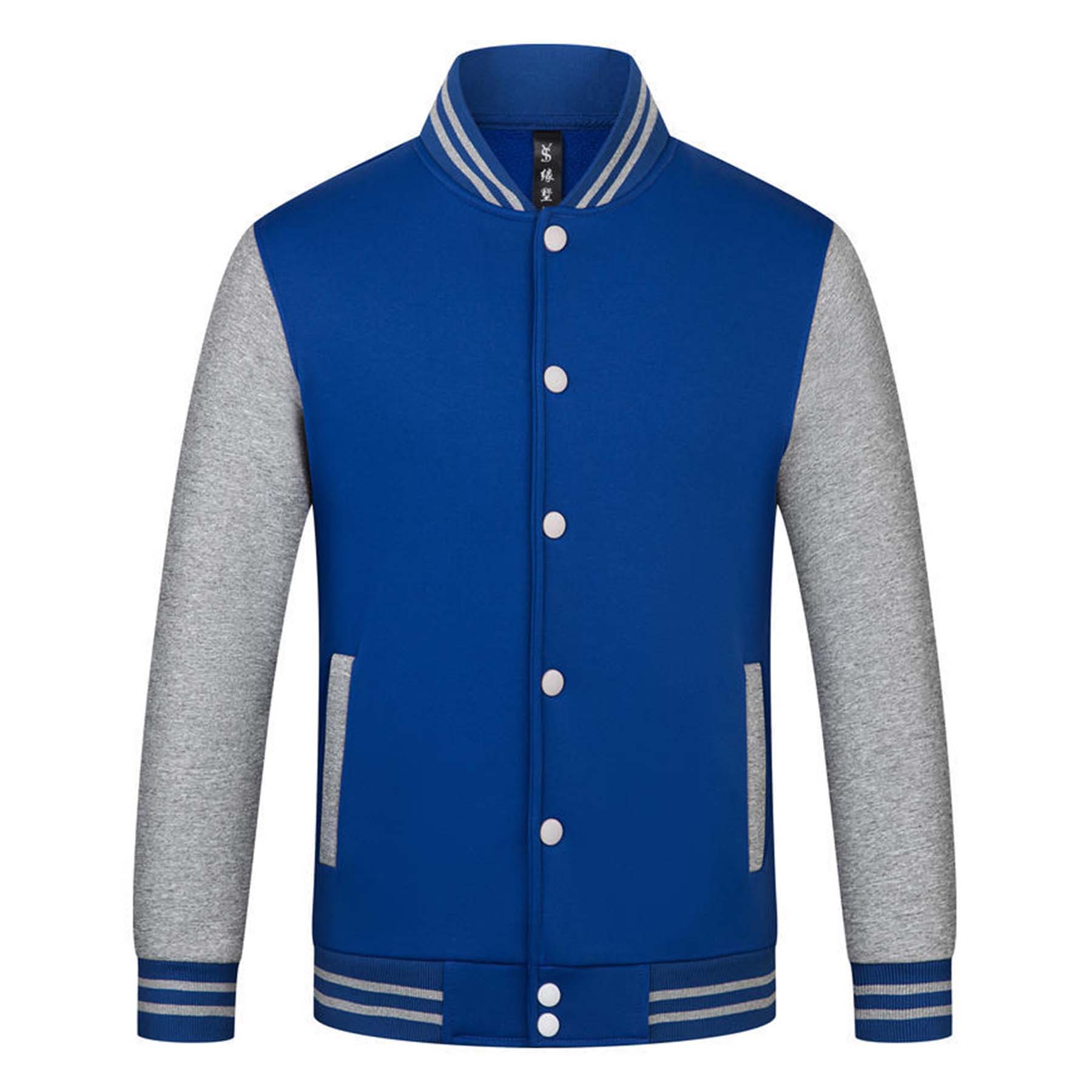 Color-Blocked Baseball Jacket
