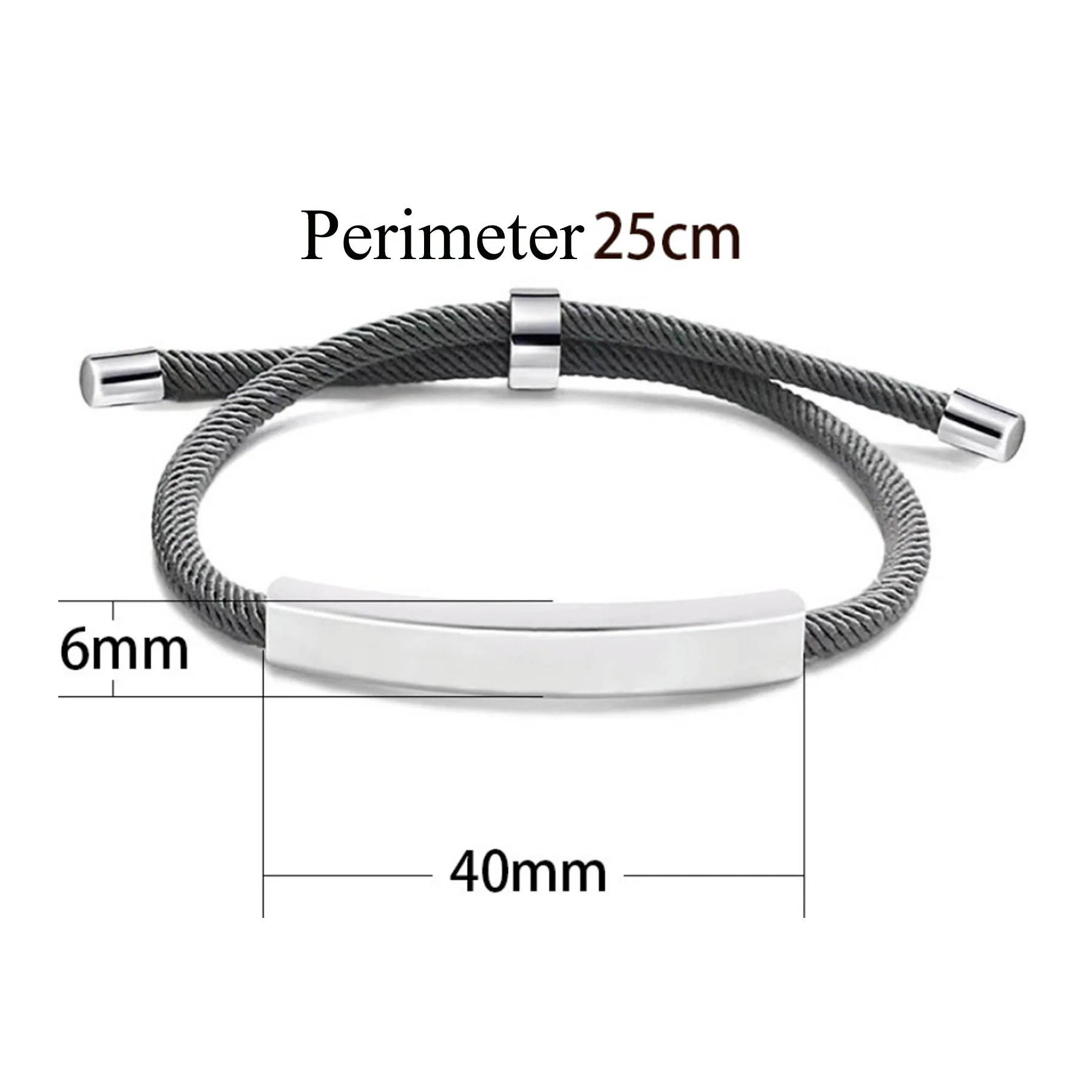 Stainless Steel And Titanium Steel Braided Bracelet