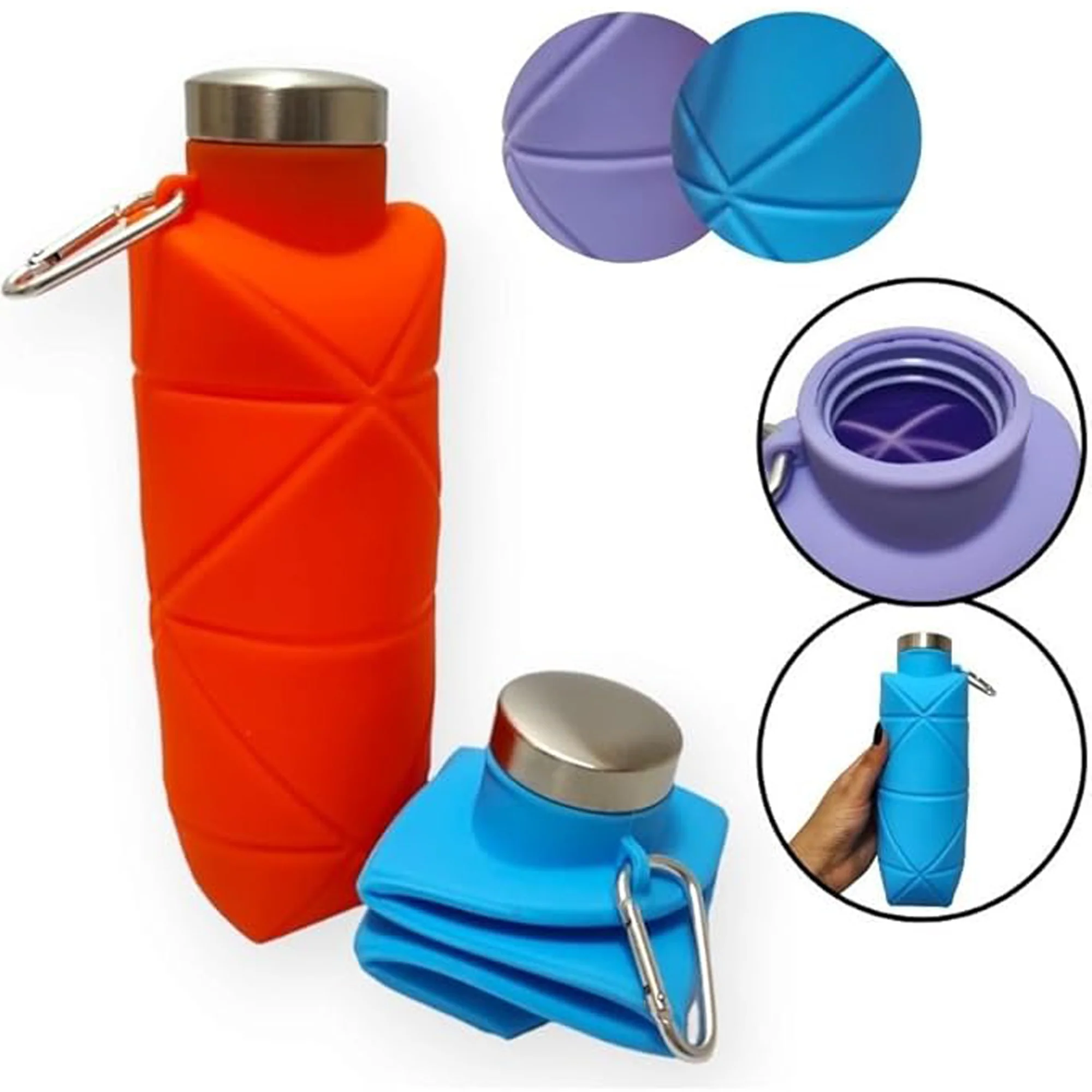 Lightweight Silicone Folding Sport Water Bottle