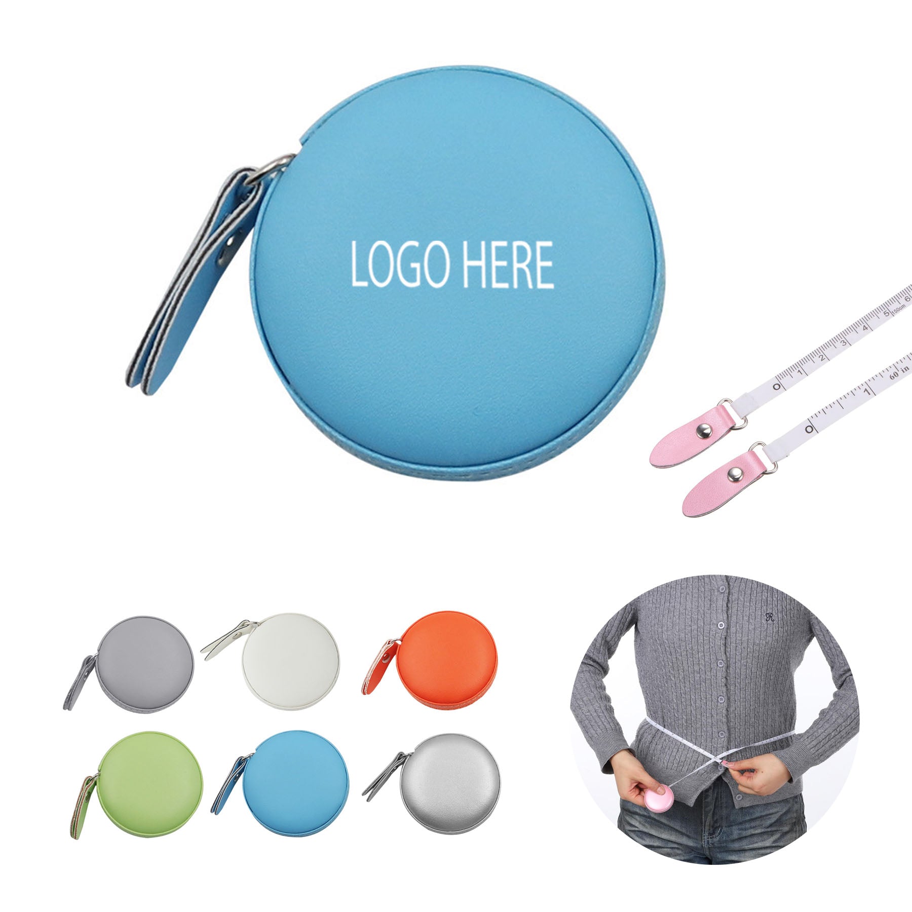 Mini Round Retractable Tape Measure