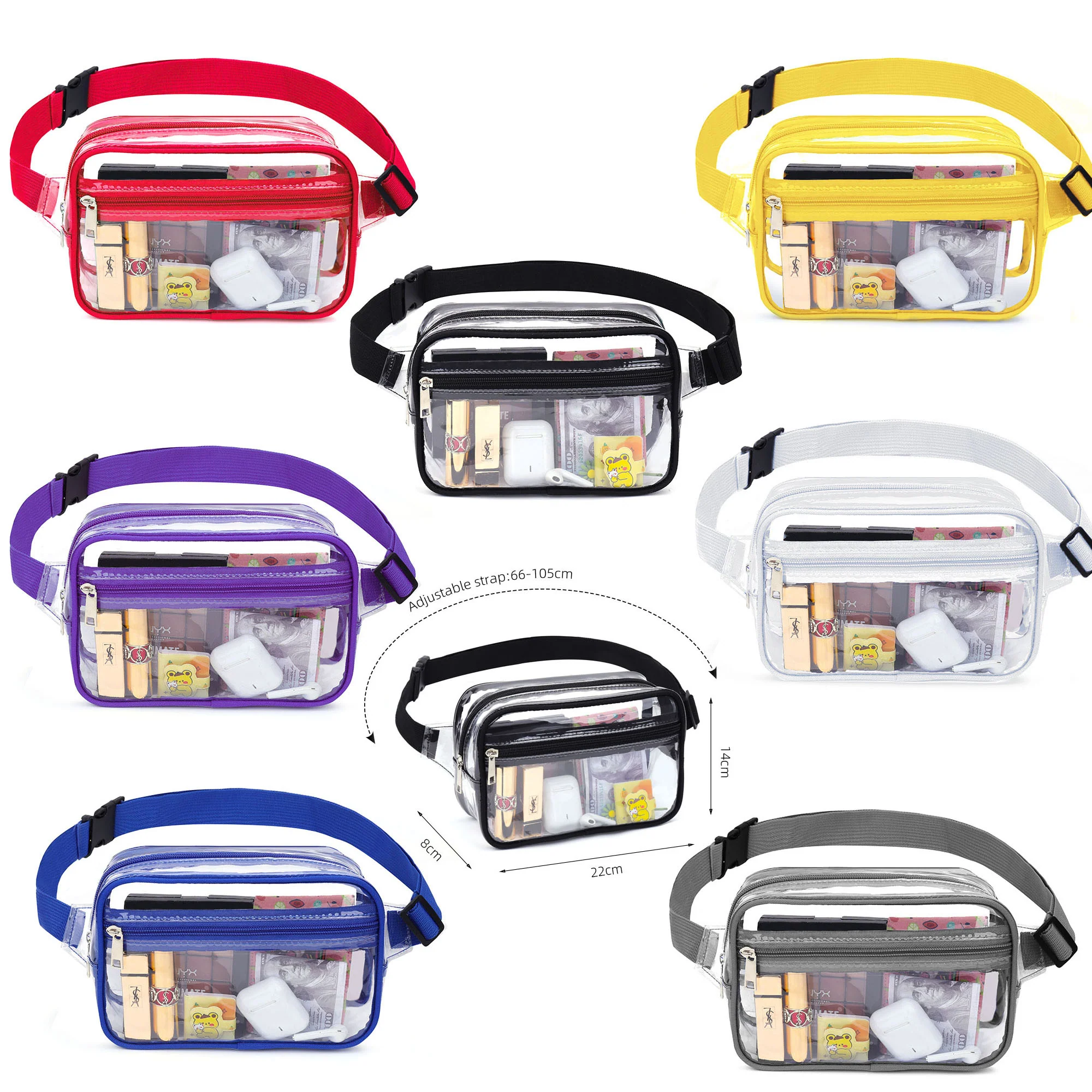 Transparent PVC Fanny Bag