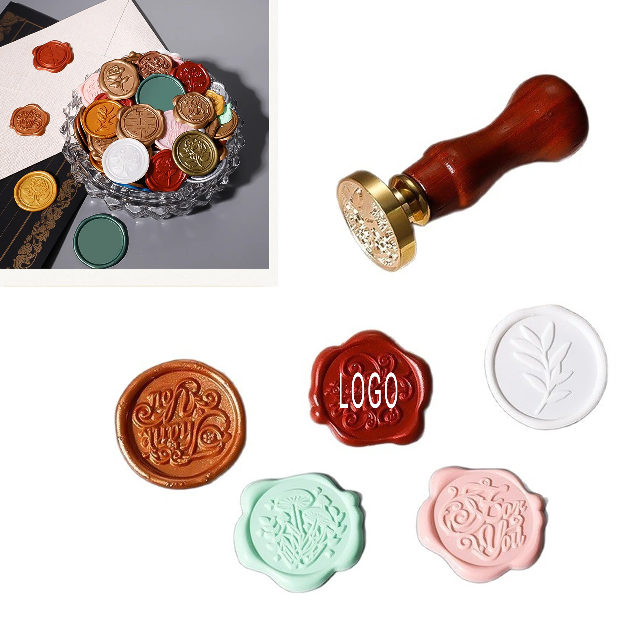 Adhesive Wax Seal Envelope Stickers