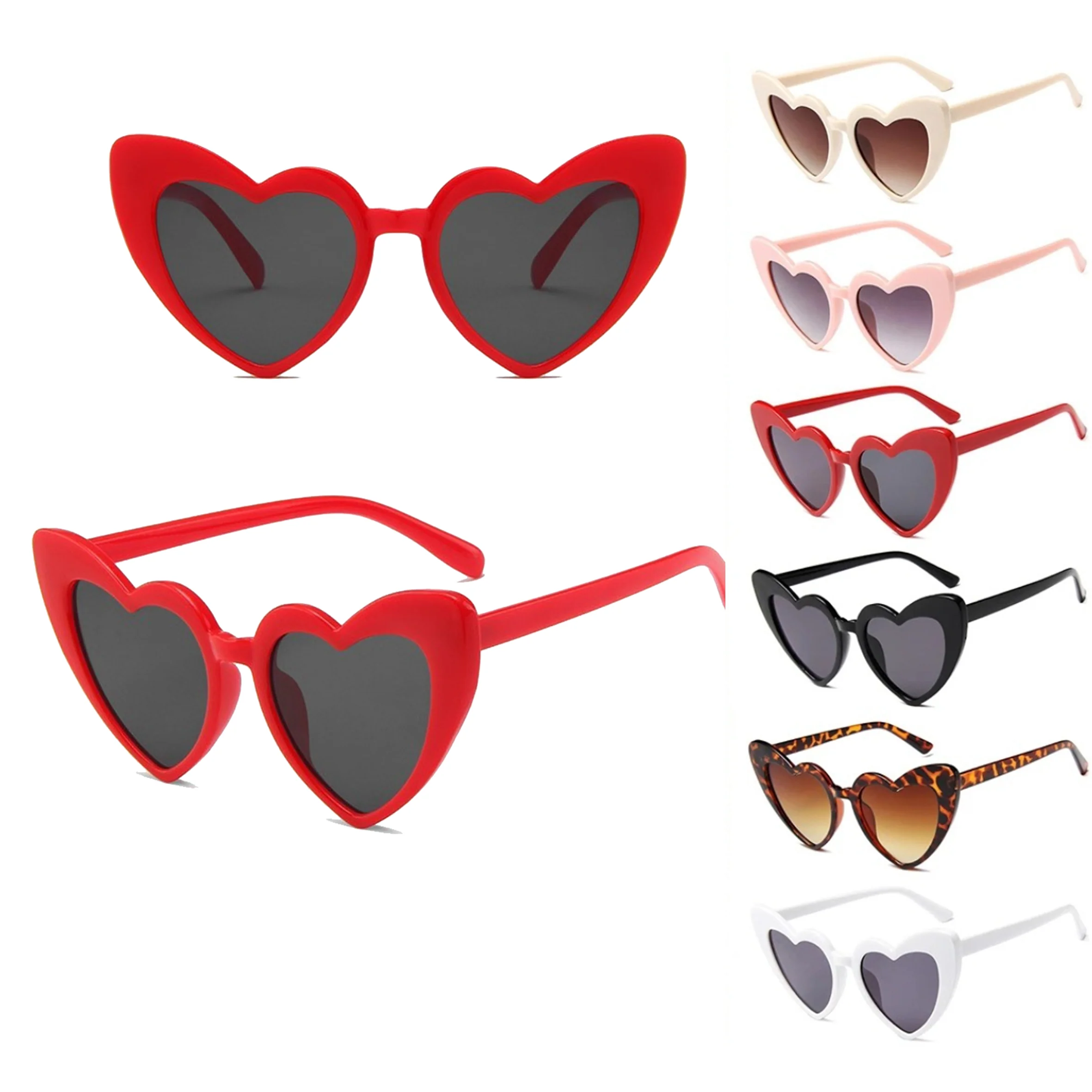 Vintage Heart-shaped Sunglasses