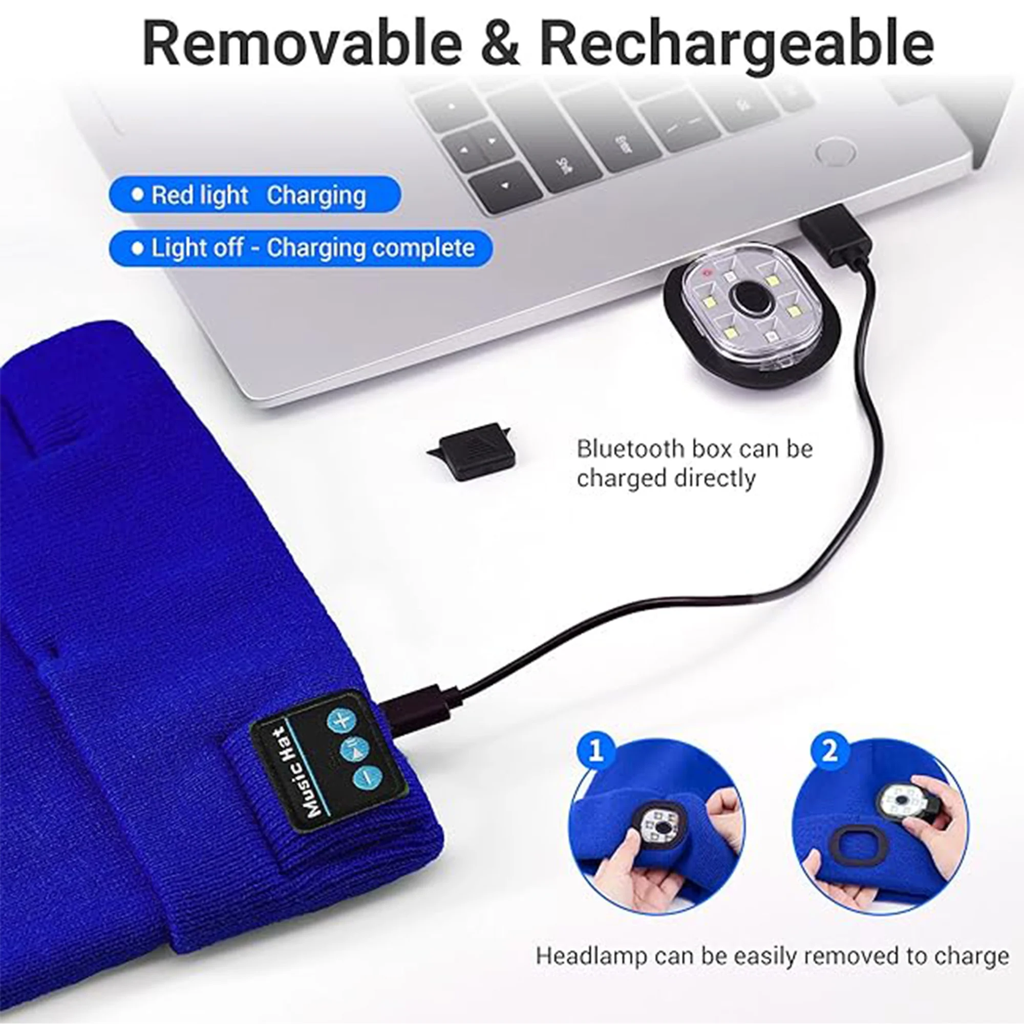 Bluetooth Beanie With Light