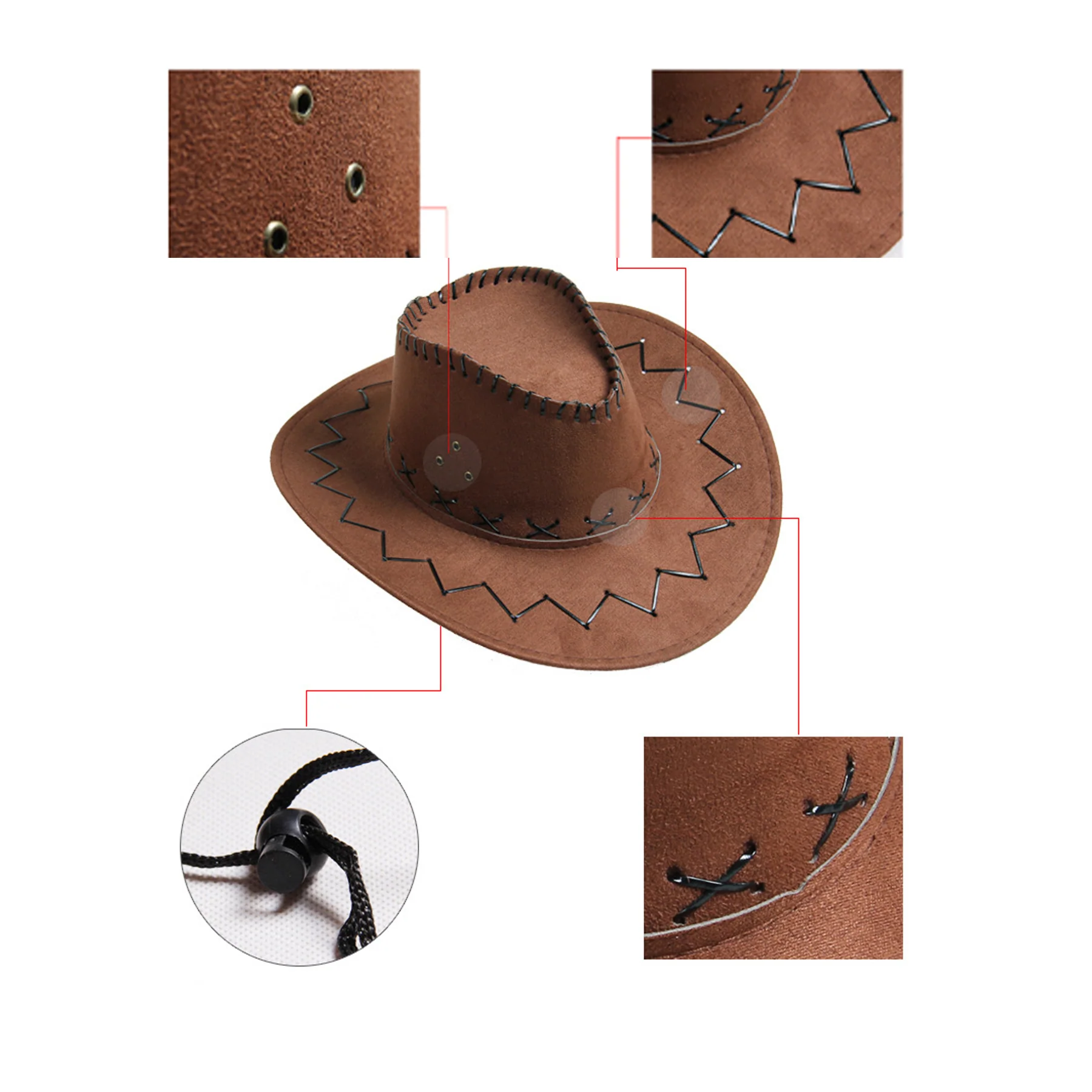 Classic Western Cowboy Hat for Men Women