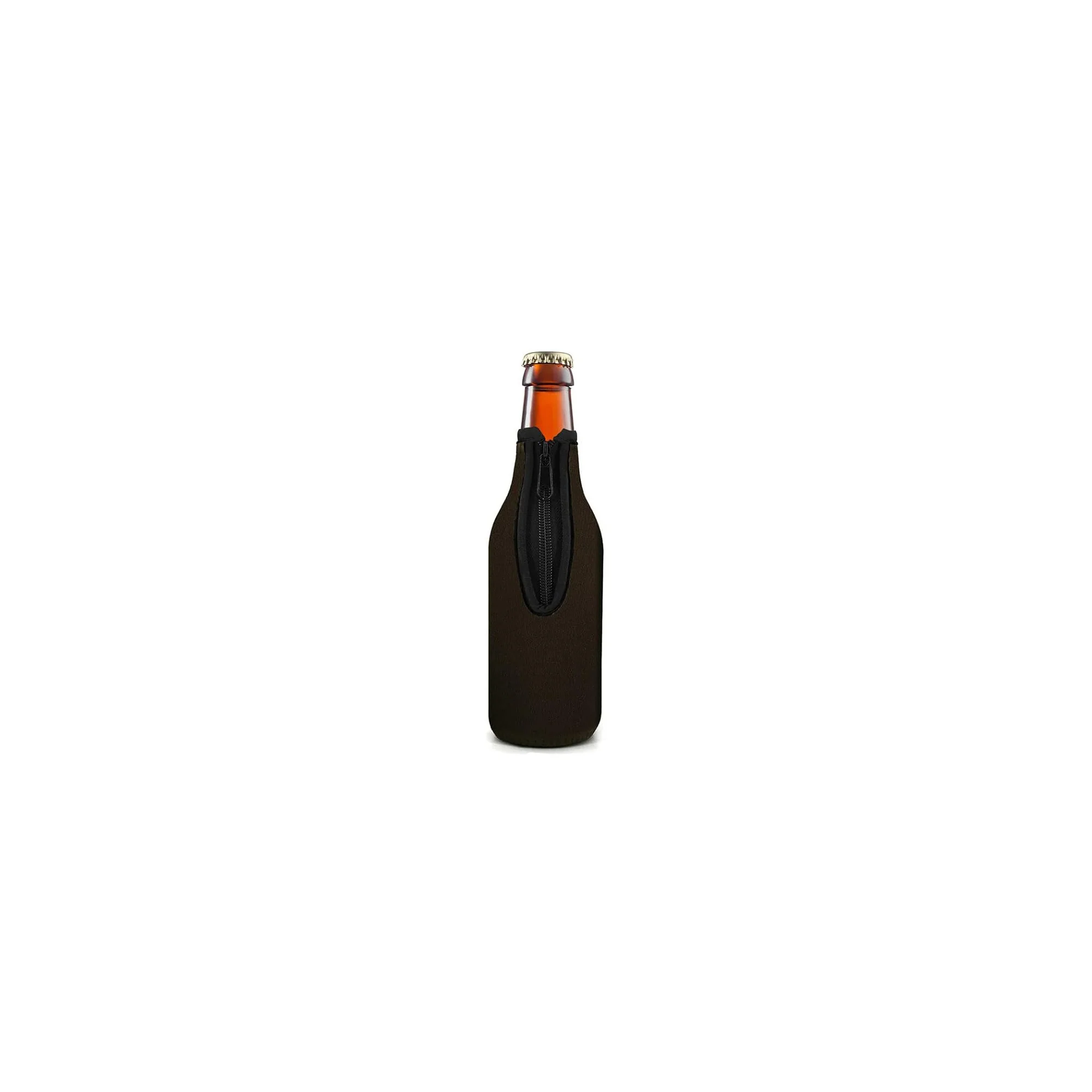 Beer Bottle Rubber Cover With Zipper