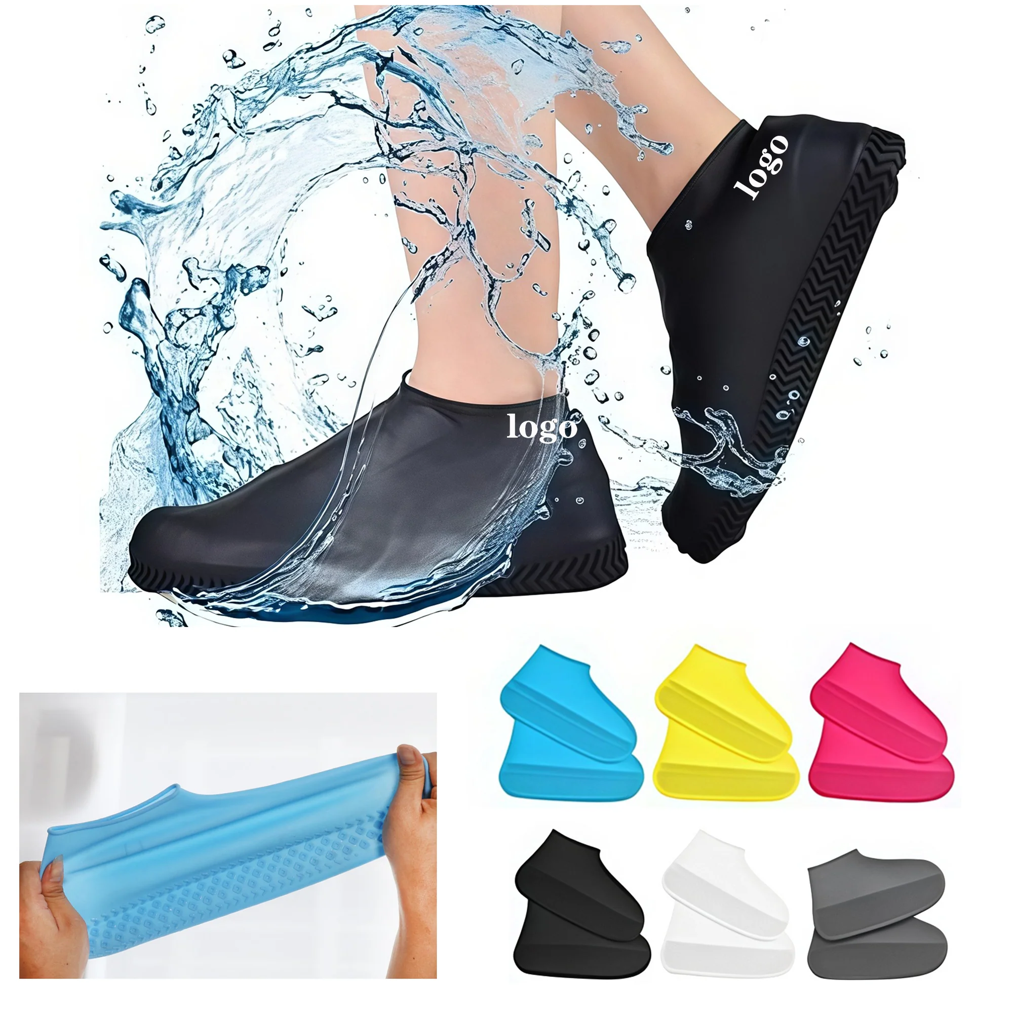 Reusable Non-Slip Waterproof Silicone Shoe Cover