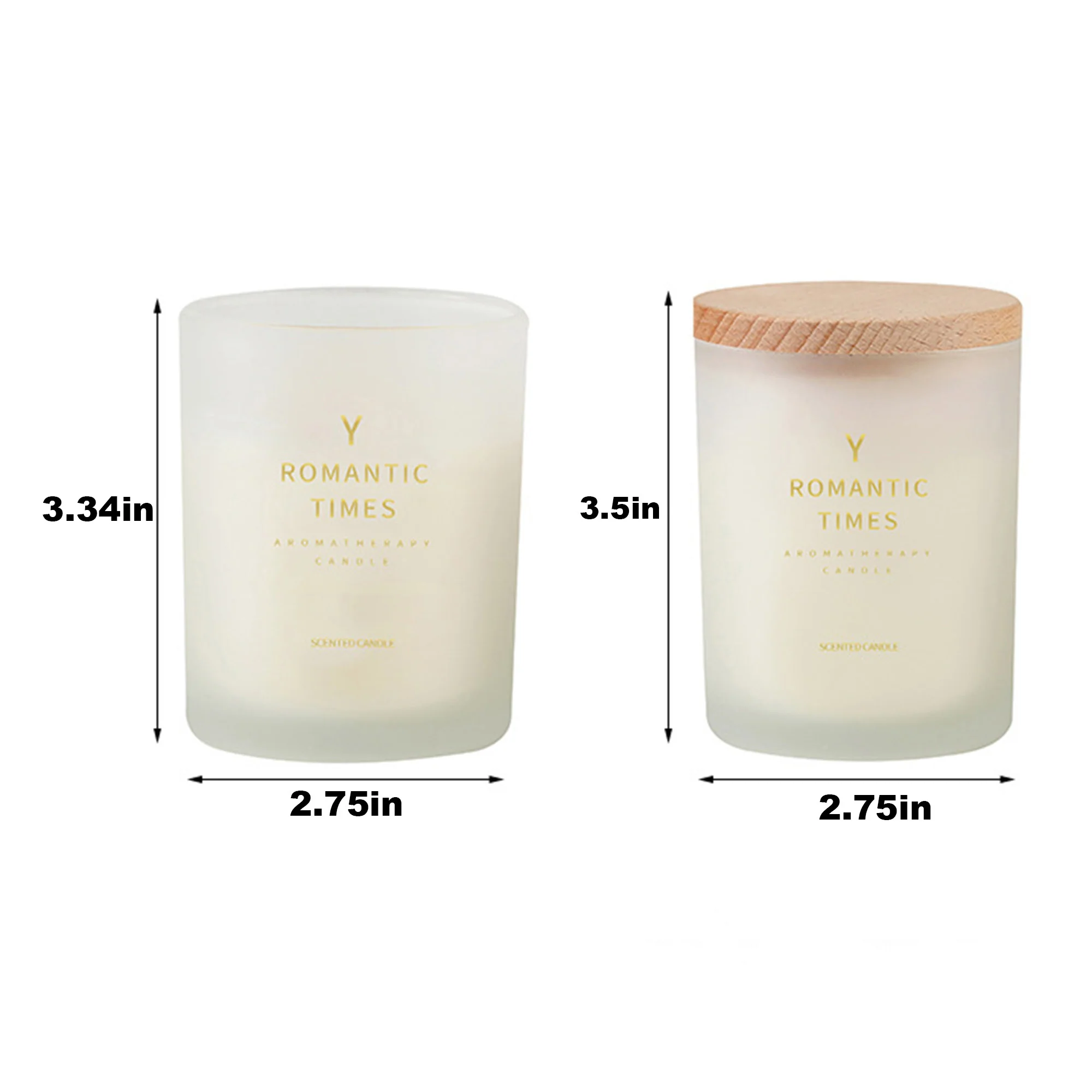 Luxury Scented Candle With Wooden Lid 180g 50 Hours Burn