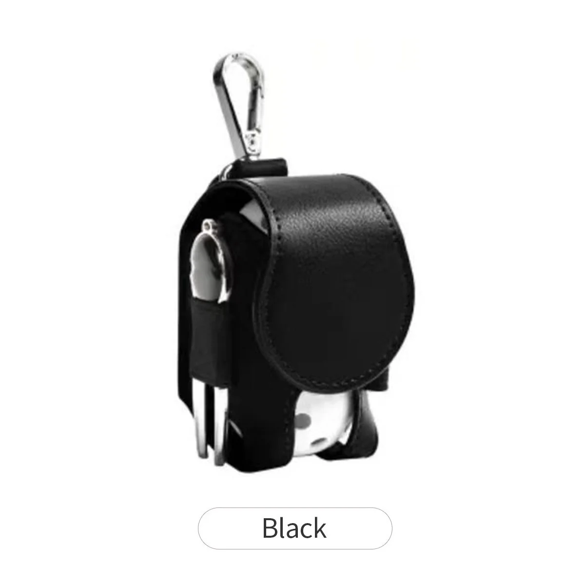 Portable Waist-Hung PU Leather Golf Ball Pouch