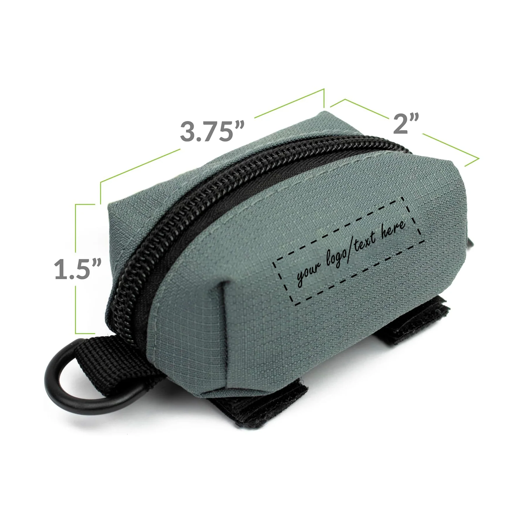 Dog Poop Bag Holder Velcro Leash Dispenser With Roll