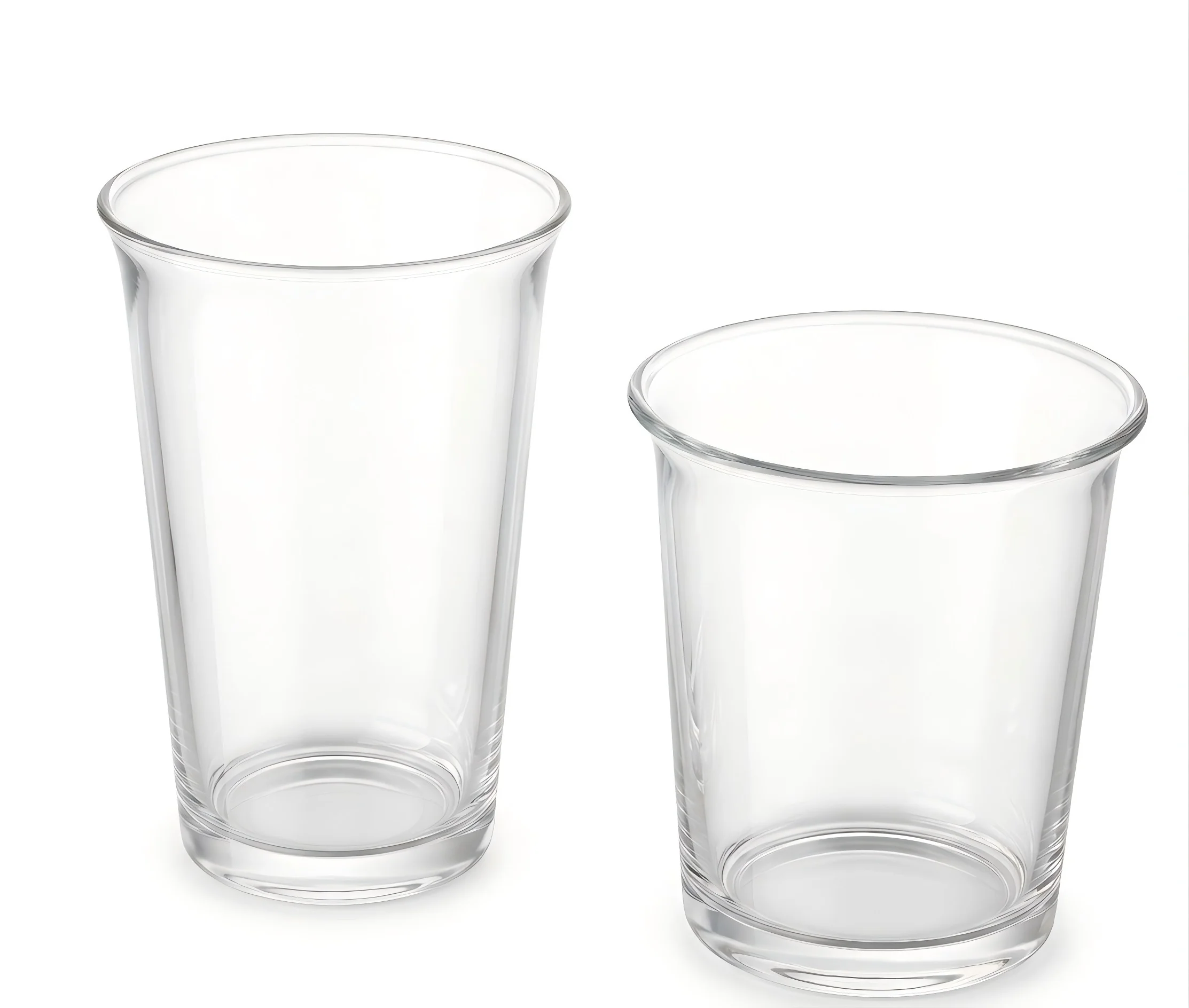 12oz Retro Flared Glass Coffee Cup
